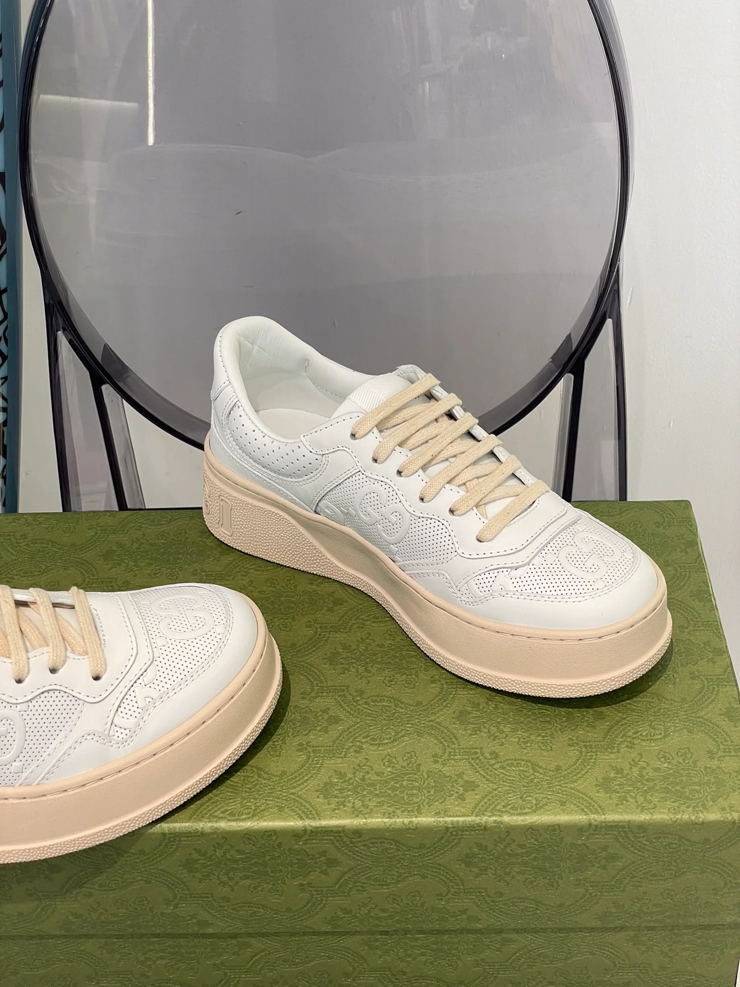 Кроссовки на платформе Gucci - 2