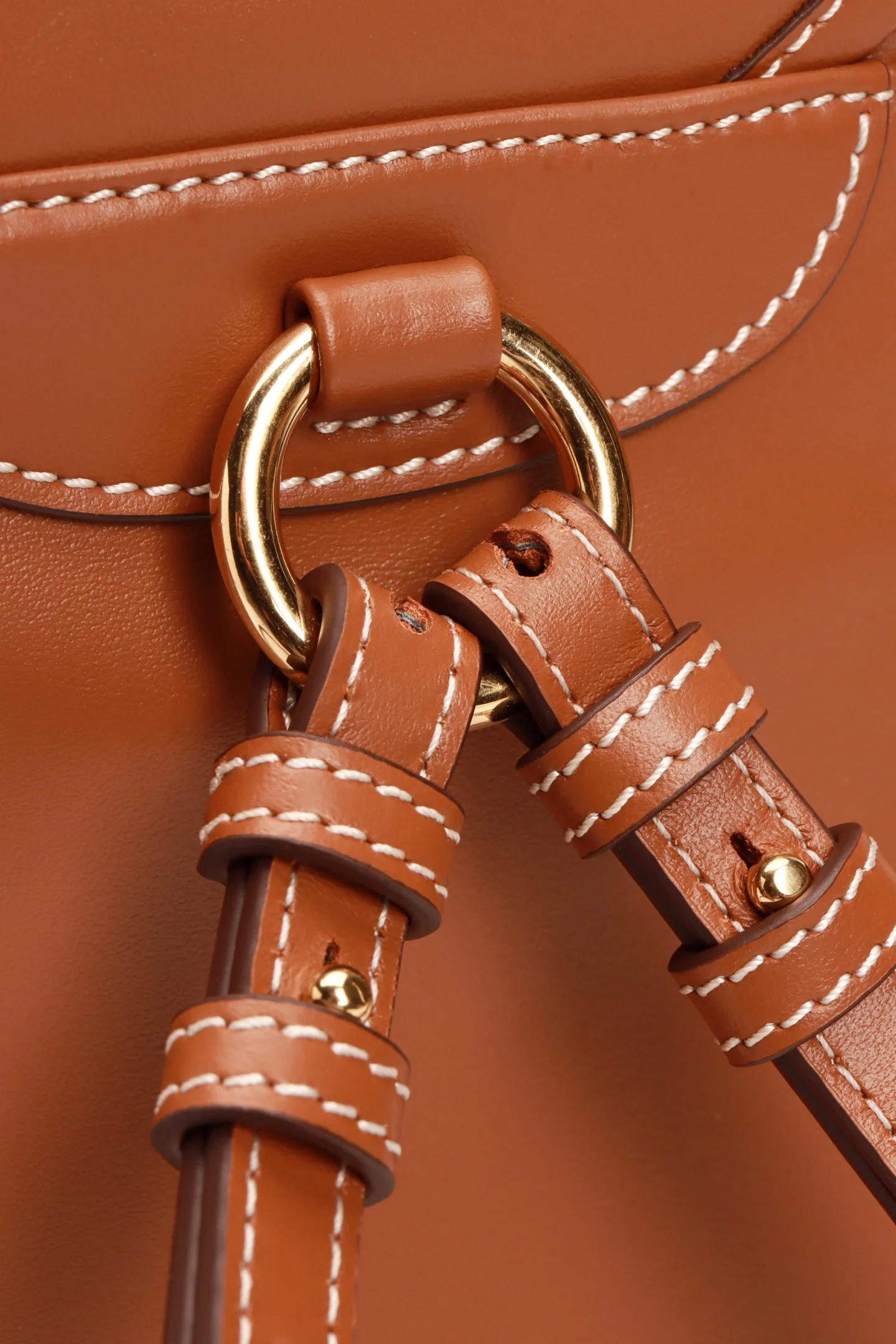 Рюкзак Miu Miu из канваса и кожи, маленький, коньячный.