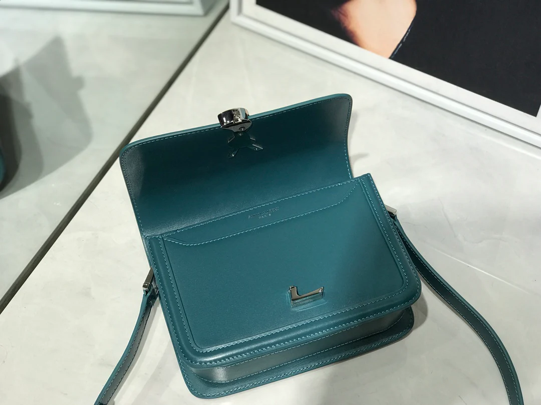 Сумка для тофу YSL Solferino - зеленая - 18 см