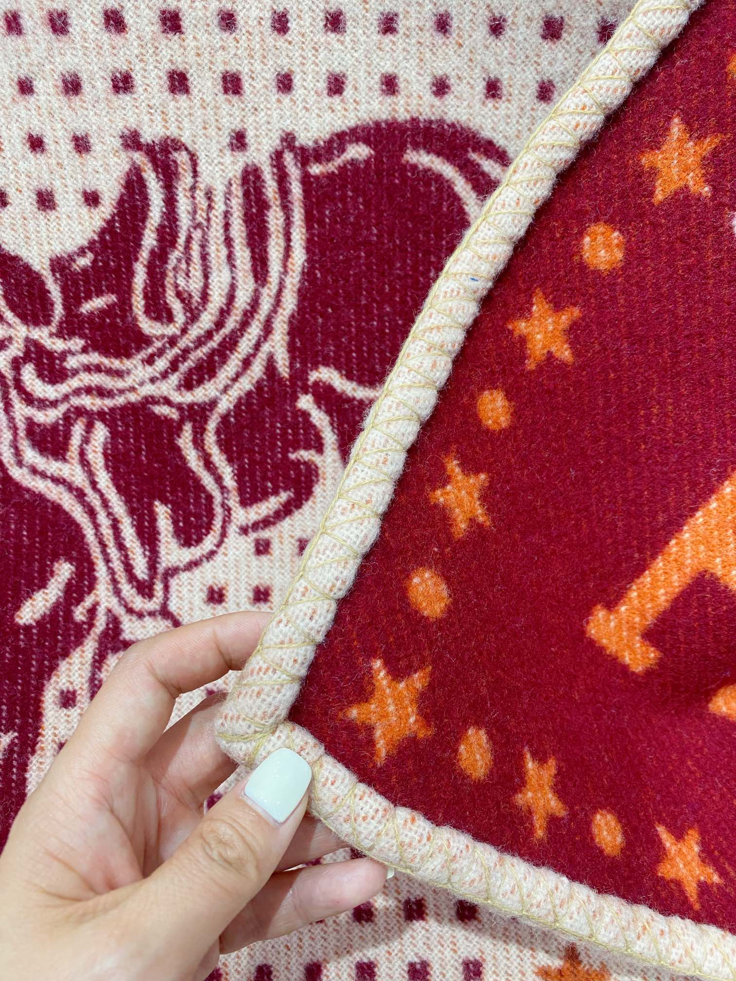 Hermes - Новое детское одеяло - 140 см x 100 см - Двустороннее (AB) - Рекомендовано на Xiaohongshu