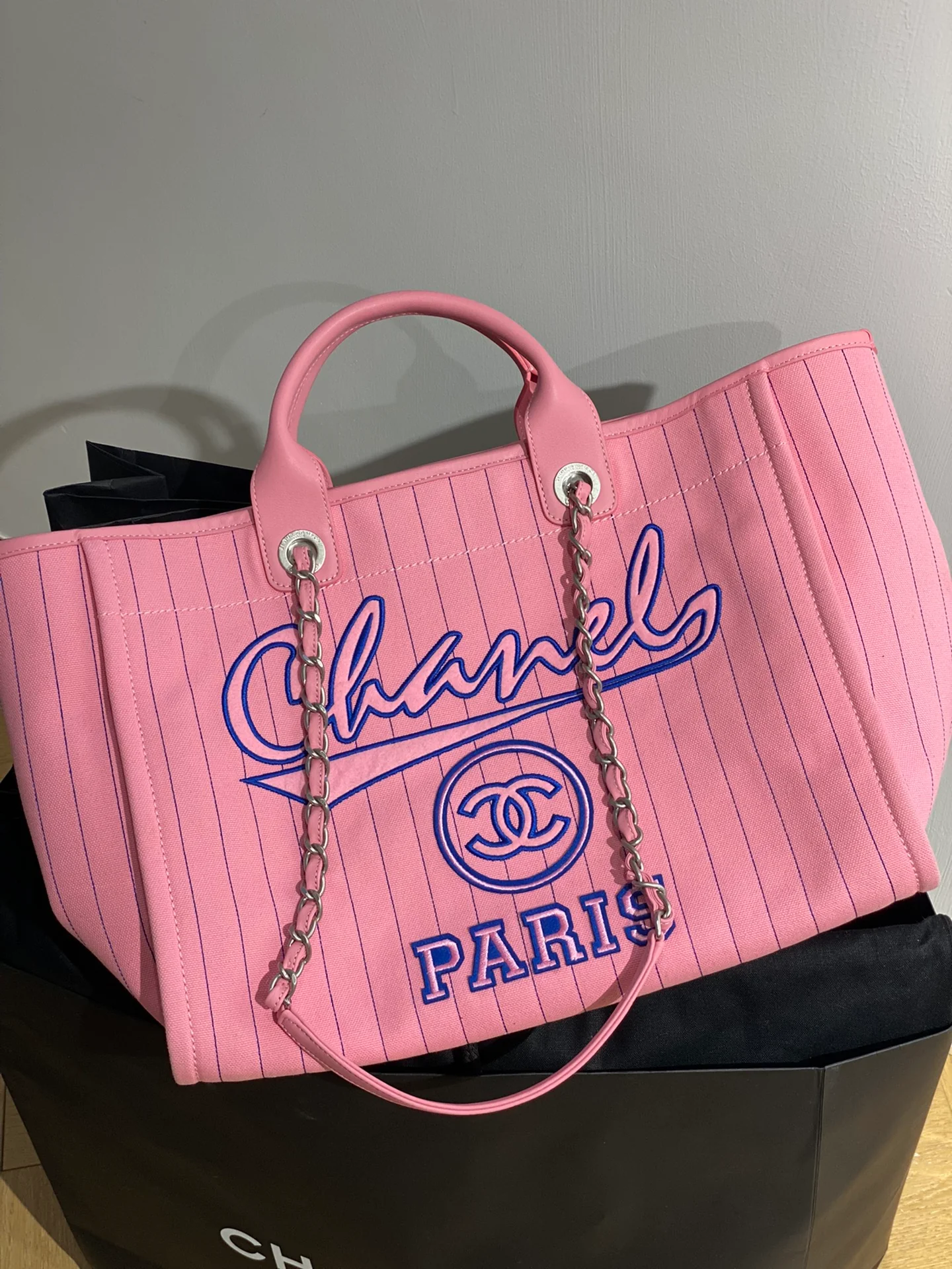 Chanel 23p Розовая сумка для покупок Пляжная сумка