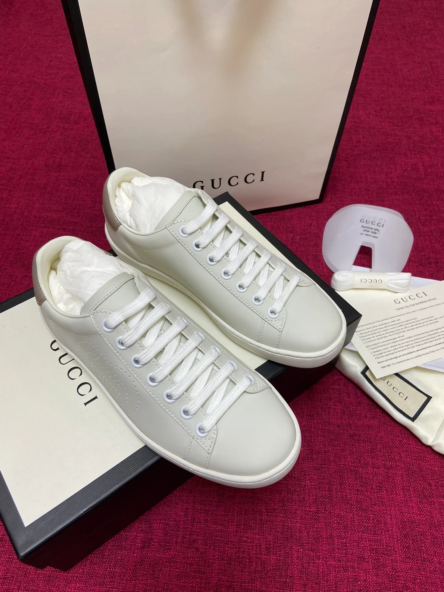 Gucci - Белые кроссовки - Кроссовки - Повседневная обувь - 13