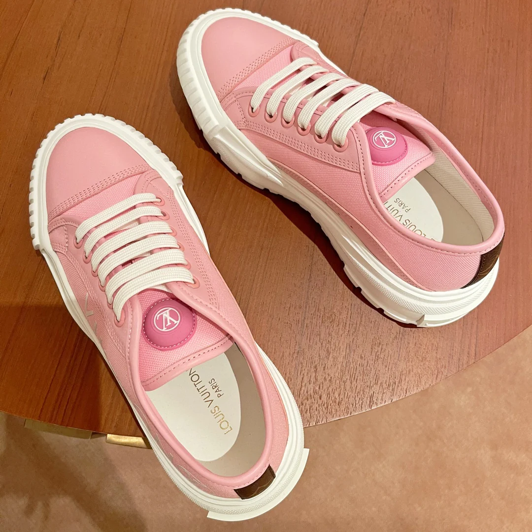 Обувь LV - LV Squad - Весна 2022 - Повседневные туфли на платформе - Розовые