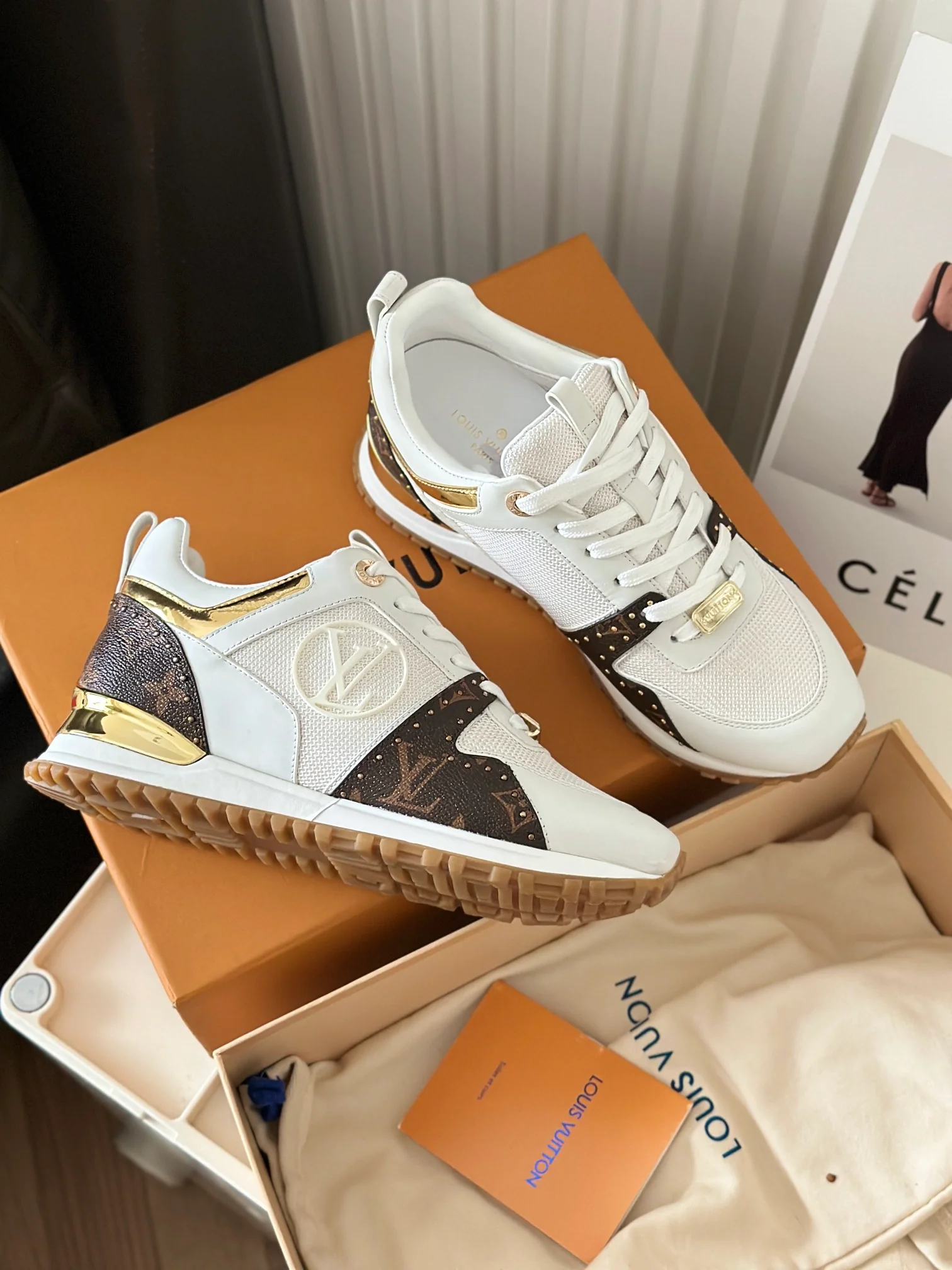 Кроссовки LV Runaway - серия Milk Tea Brown - модель 1