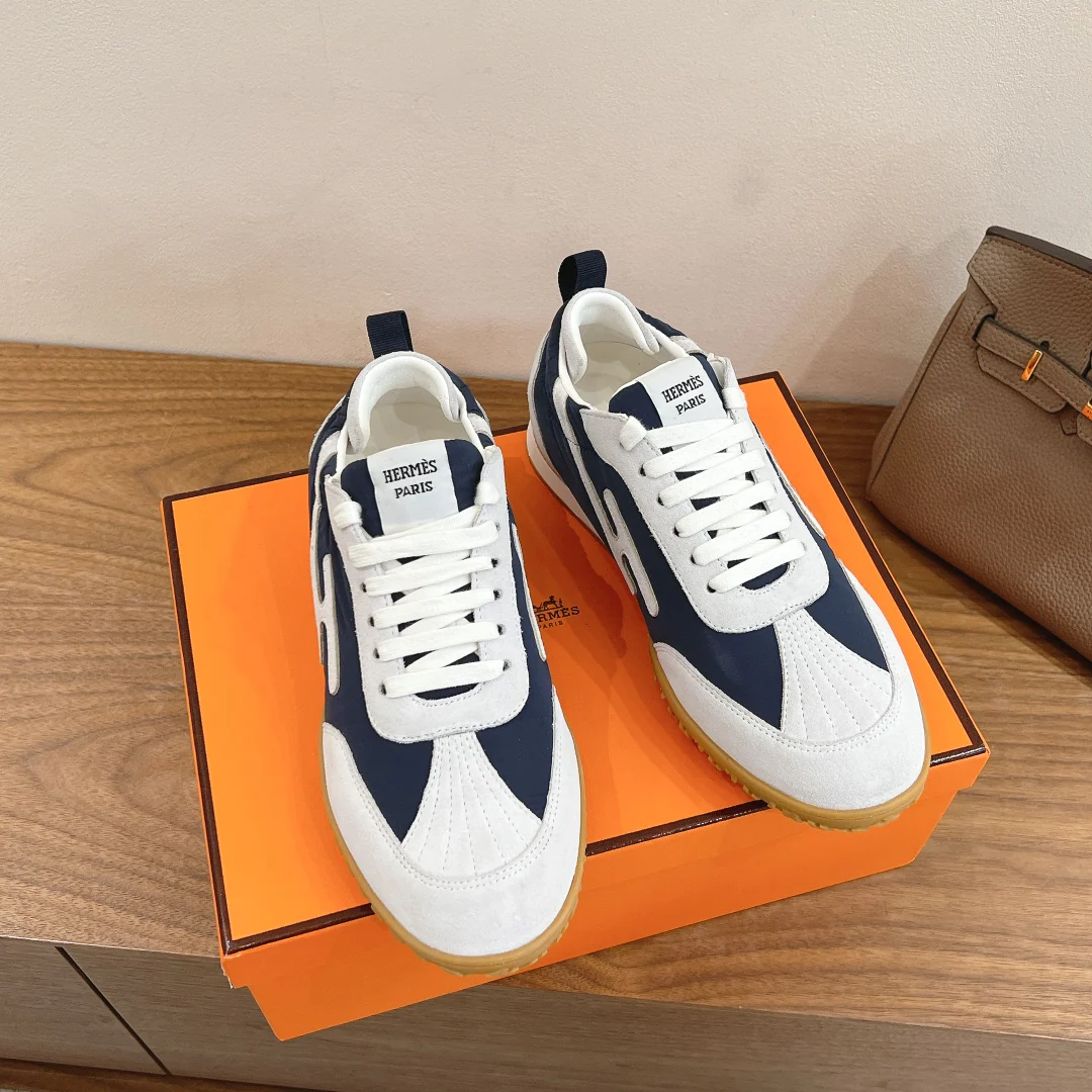 Повседневные туфли Hermes 2024 - синие