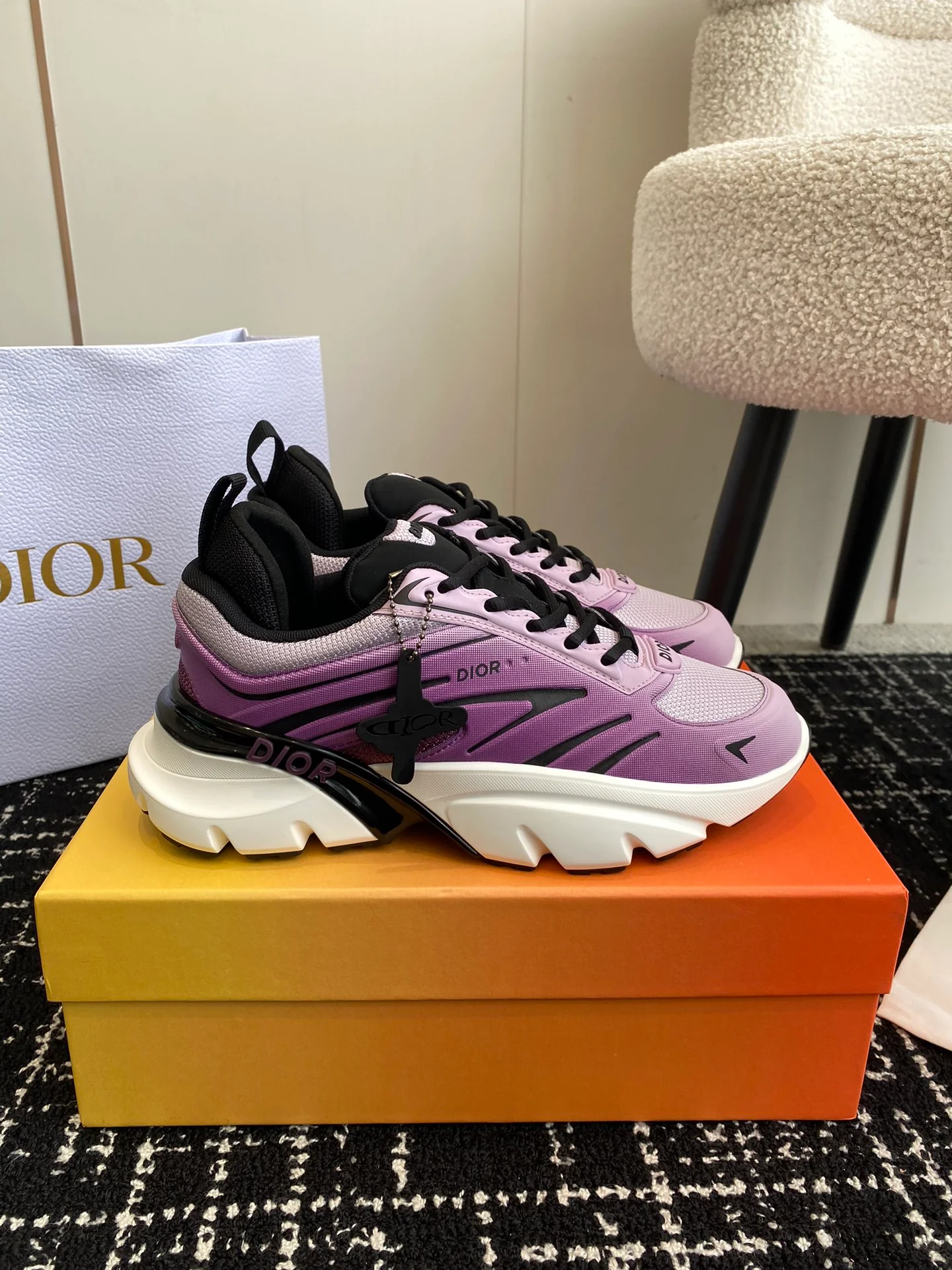 Кроссовки Dior 2024 - фиолетовые