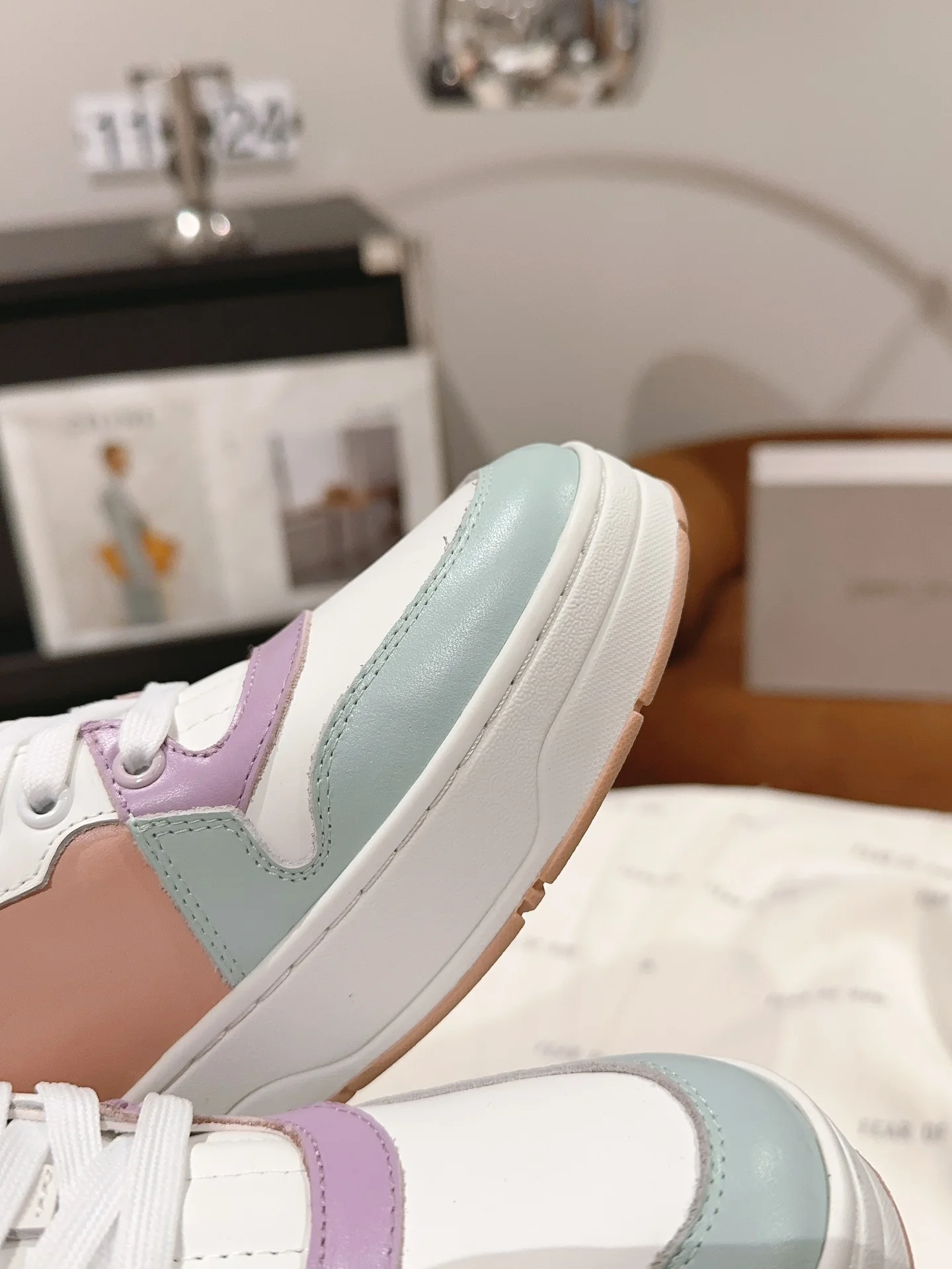 Jimmy - Новинка 2023 года - Повседневная обувь - Белый и светло-зеленый