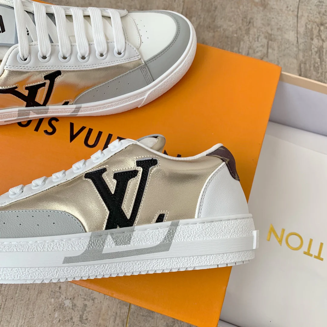 Кроссовки LV 2022 Must-Have - Серия Charlie - Серо-золотые