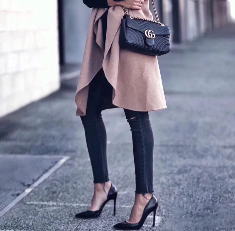 Gucci Marmont Black Medium 26cm - 26-7-5cm