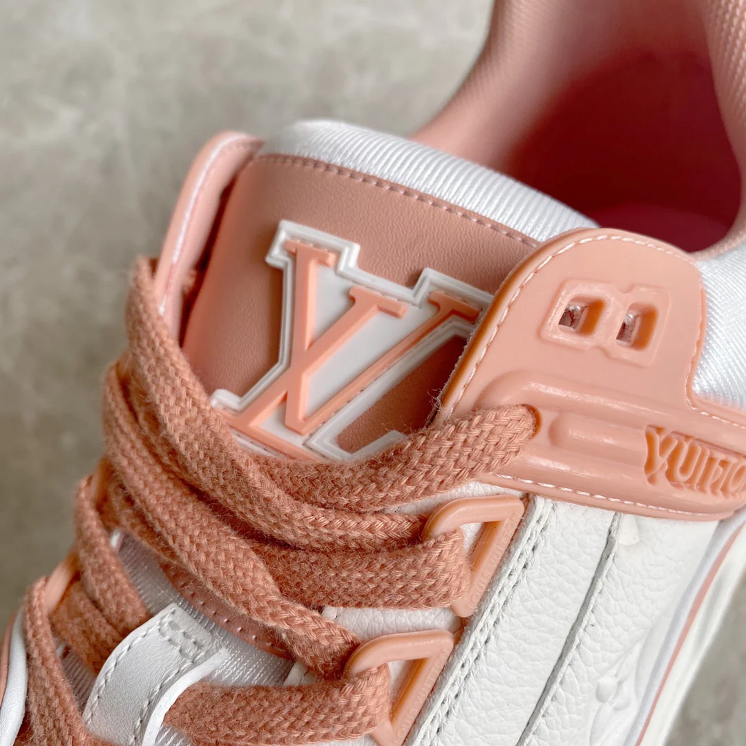 Обувь LV - Кроссовки LV - Бежево-розовые - Повседневная обувь - Унисекс