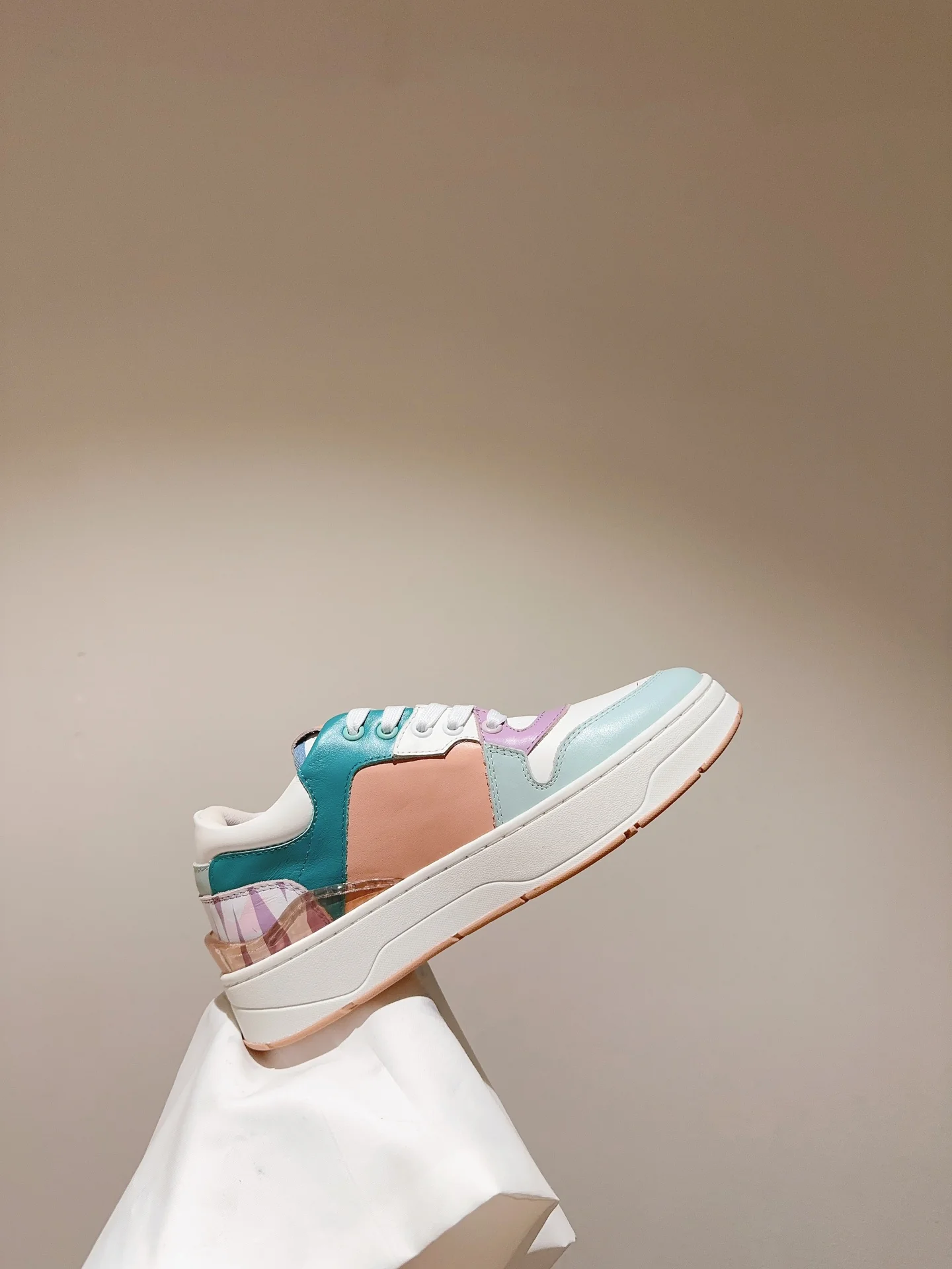 Jimmy - Новинка 2023 года - Повседневная обувь - Белый и светло-зеленый