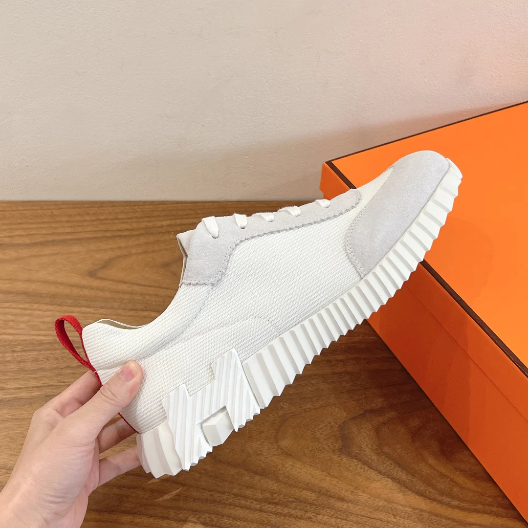 Повседневные туфли Hermes 2024 - белые - 1