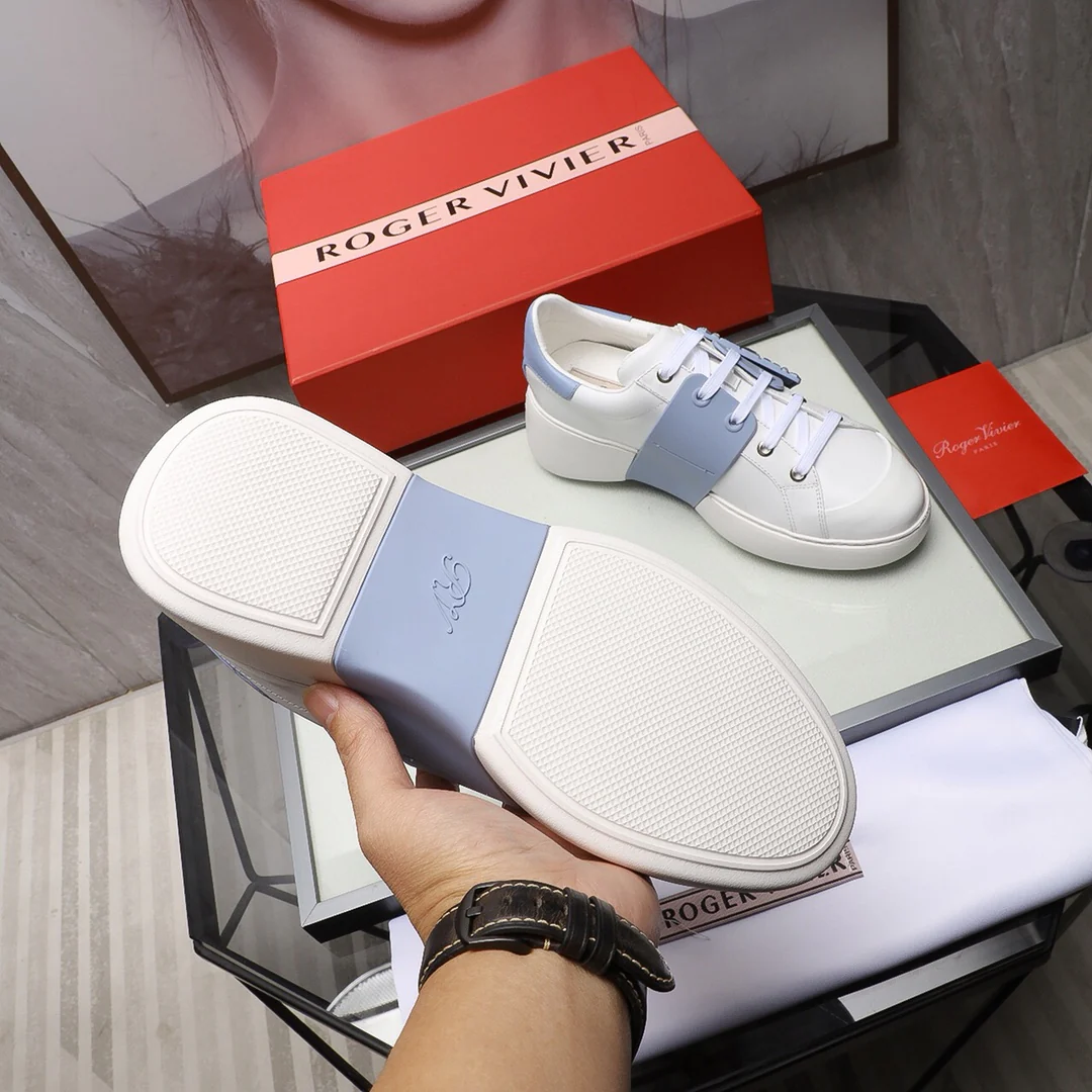 Кроссовки RV весна 2022, белые - синие