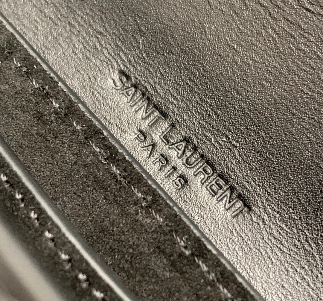 Летняя коллекция YSL 2020 - Сумка-седло Kaia - Черная - 15 см