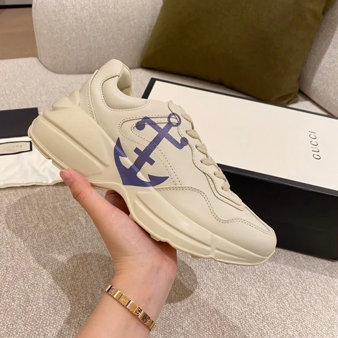 Массивные кроссовки Gucci - унисекс - 1