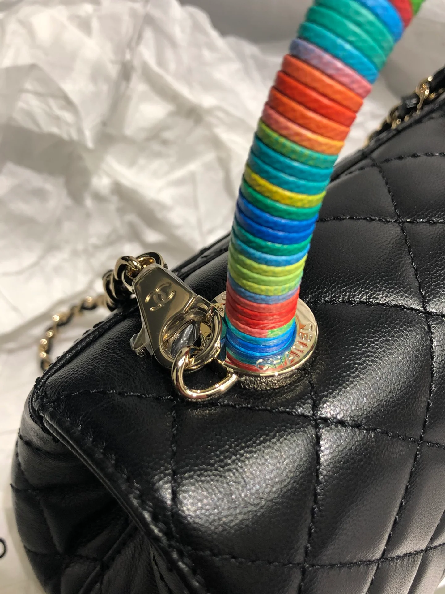 Мини-сумочка Chanel Coco Handle Rainbow