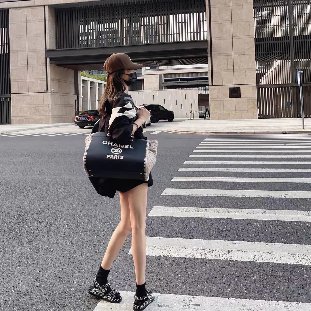 Сумка-тоут Chanel Ohanel, пляжная сумка, сумка для покупок