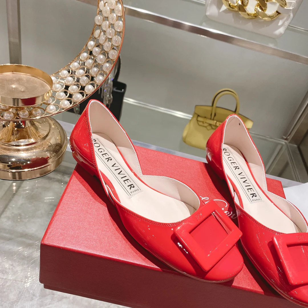 Обувь RV - Новинка осени 2022 - Балетки - Красные