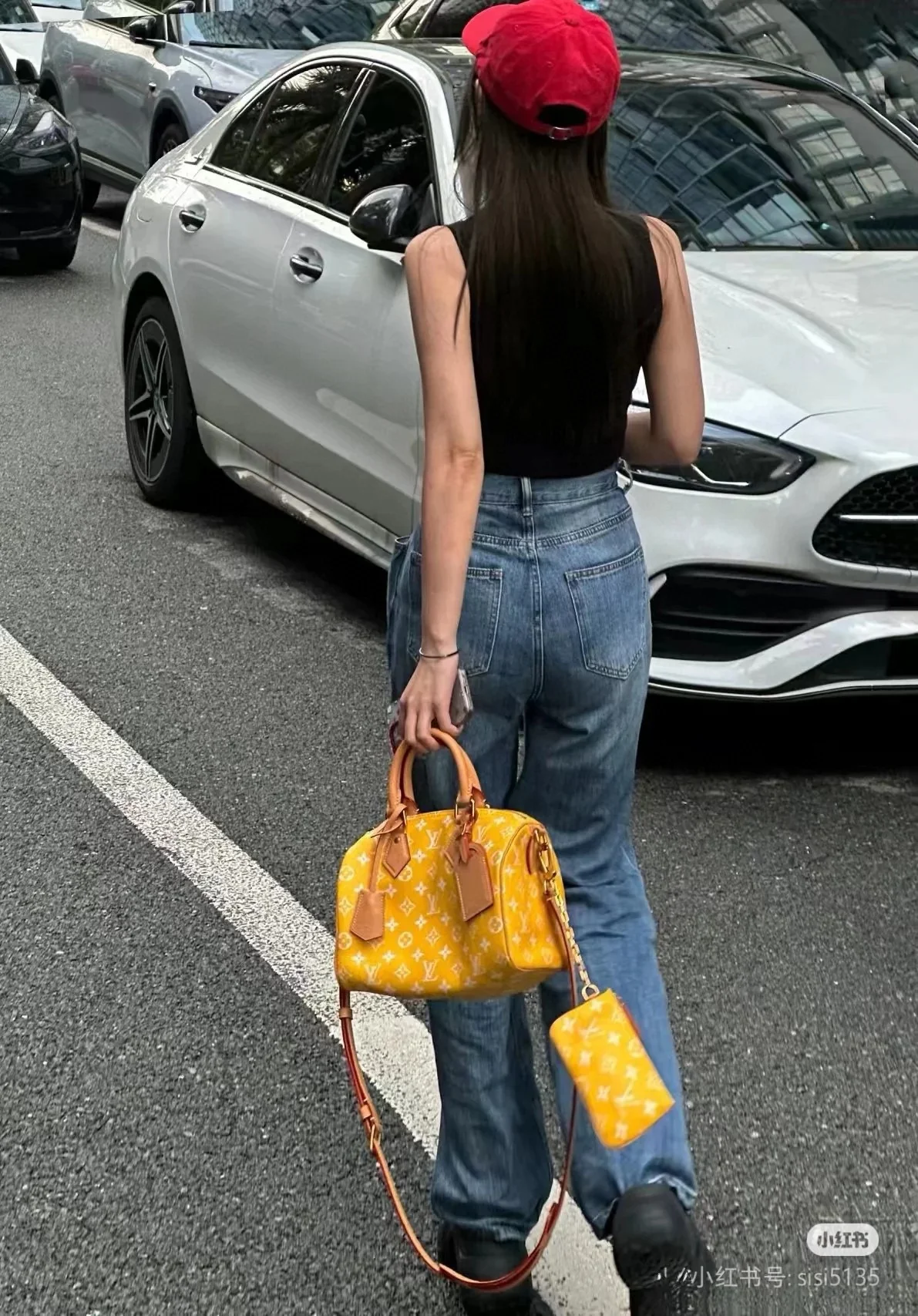 LV-m24426-speedy-p9-bandouliere-25 сумка-желтая