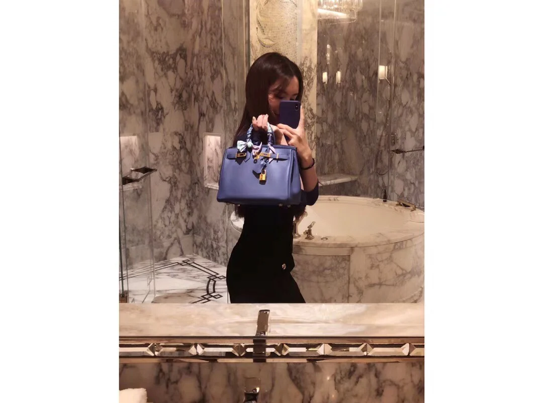 Hermes-birkin-25-togo-7e-blue-birghton-bright blue-gold buckle
