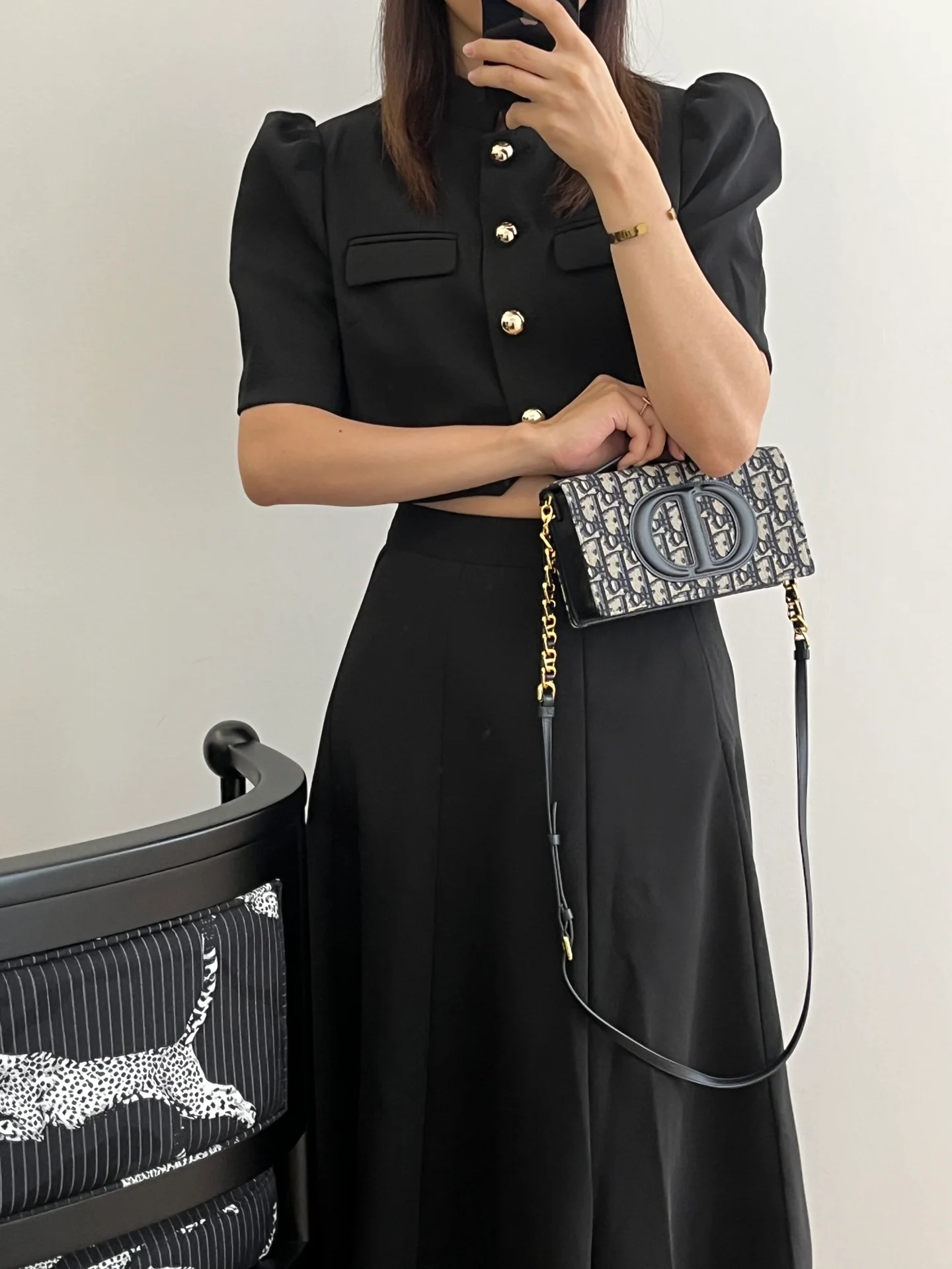 Мини-сумочка Dior с логотипом CD