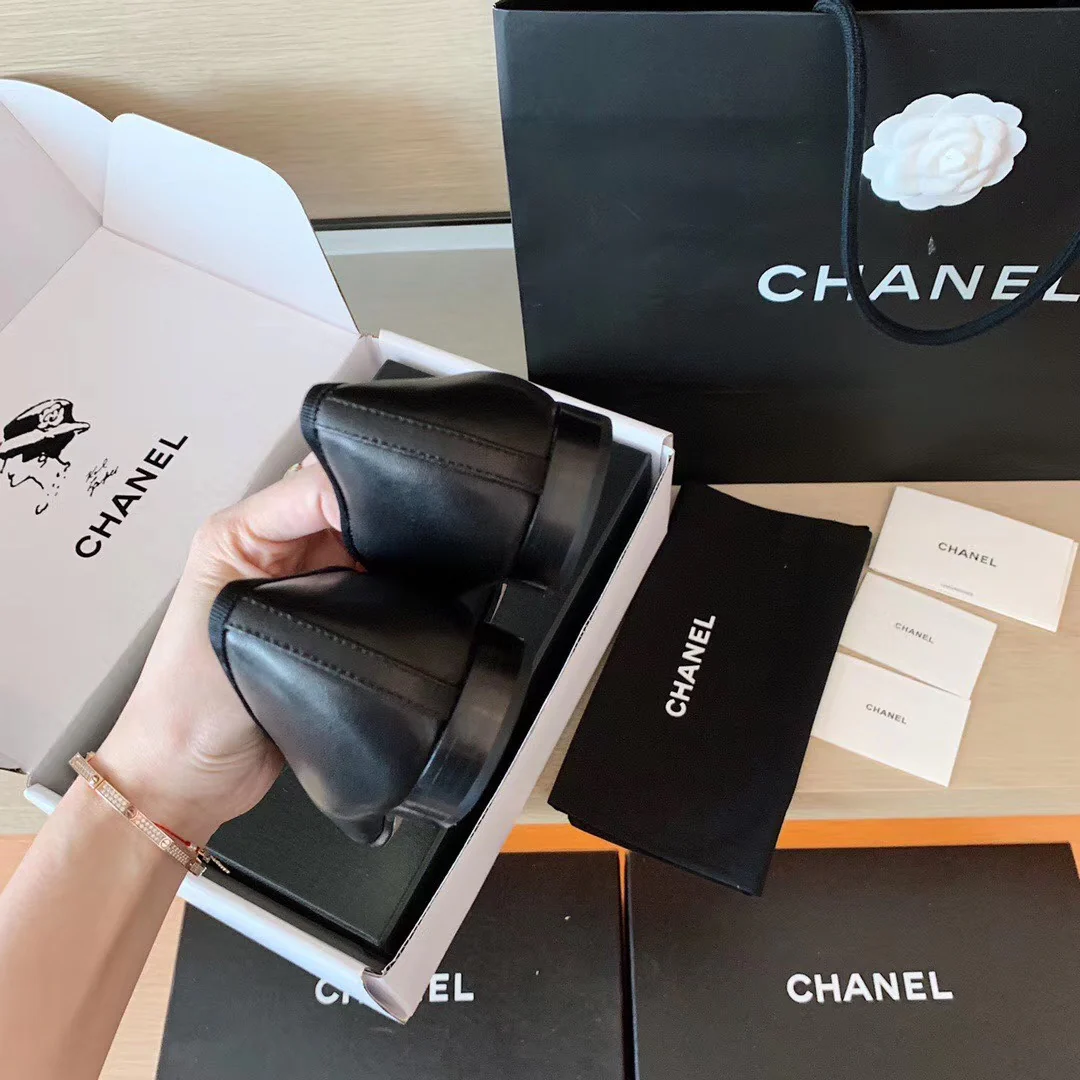 Chanel - Классические балетки - Золотистые