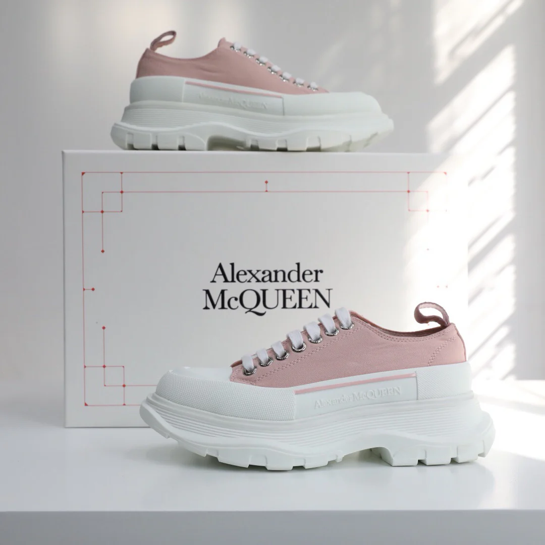 Кед на платформе McQueen - унисекс - розовый