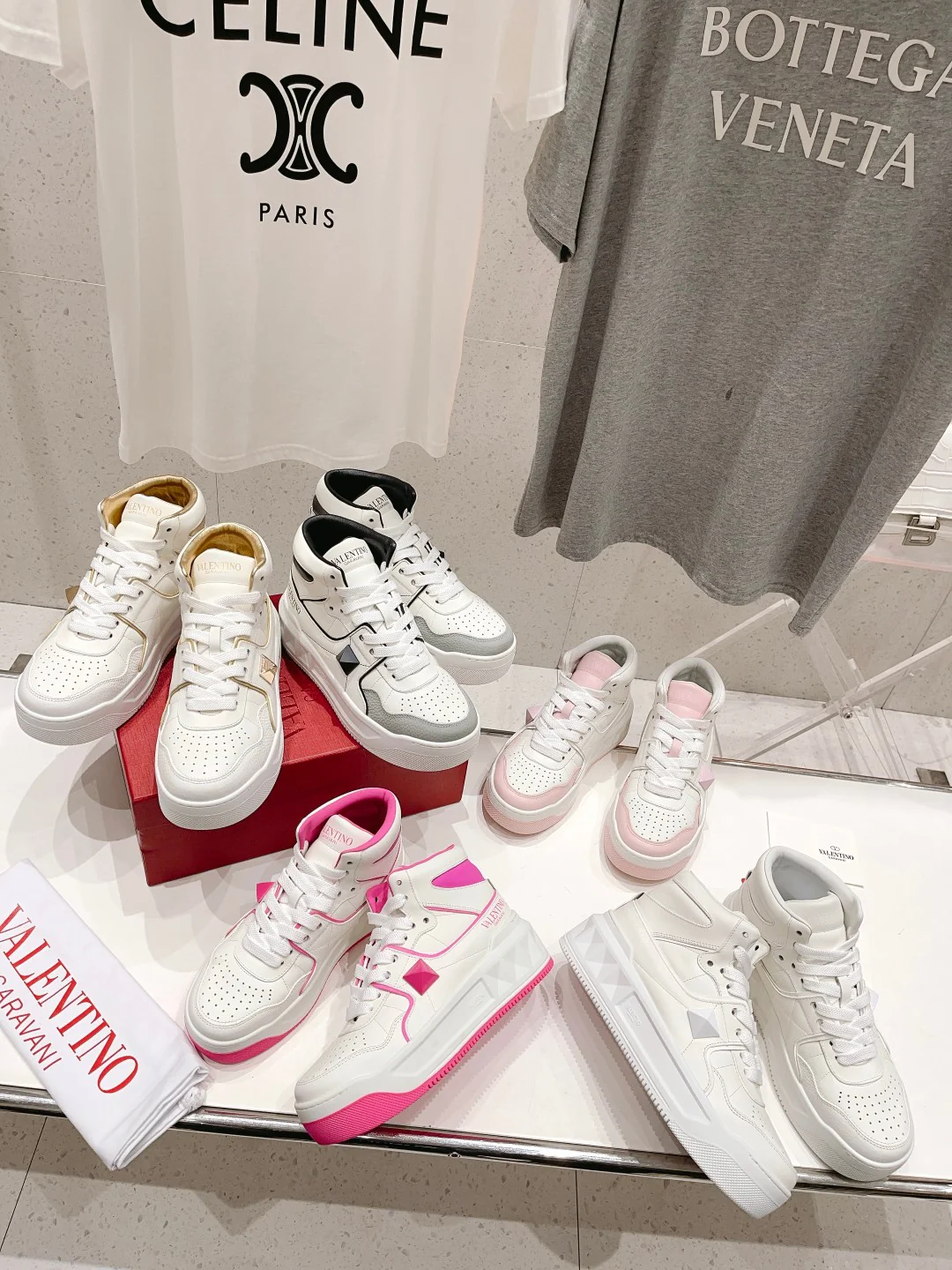 Кроссовки Valentino One Stud XL High-Top - унисекс - черные