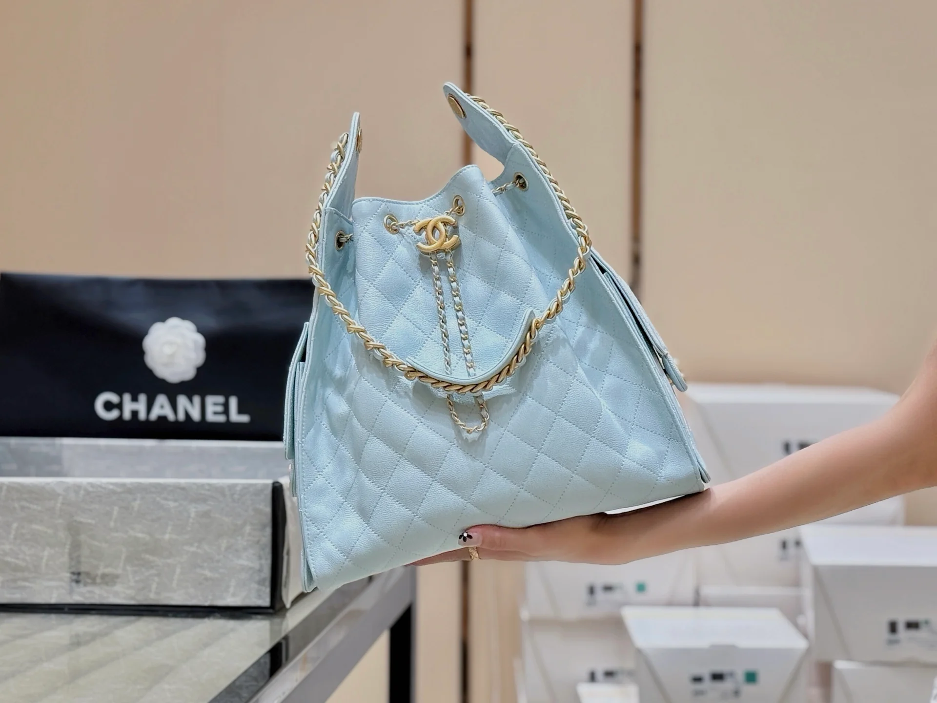 Сумка Chanel 25s 25bag Large - синяя