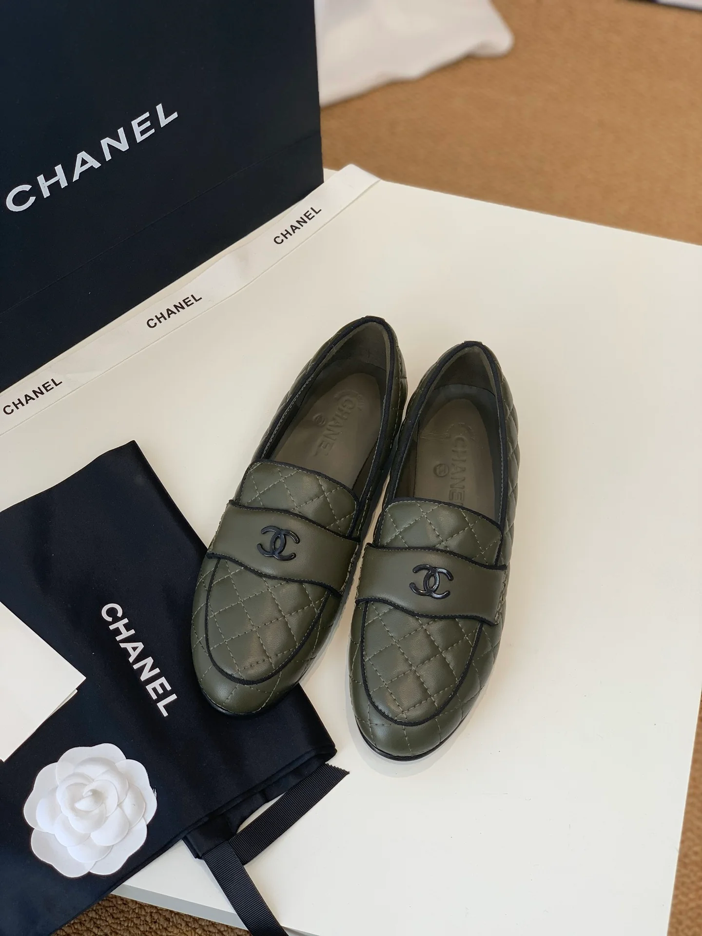 Стеганые лоферы Chanel - 5