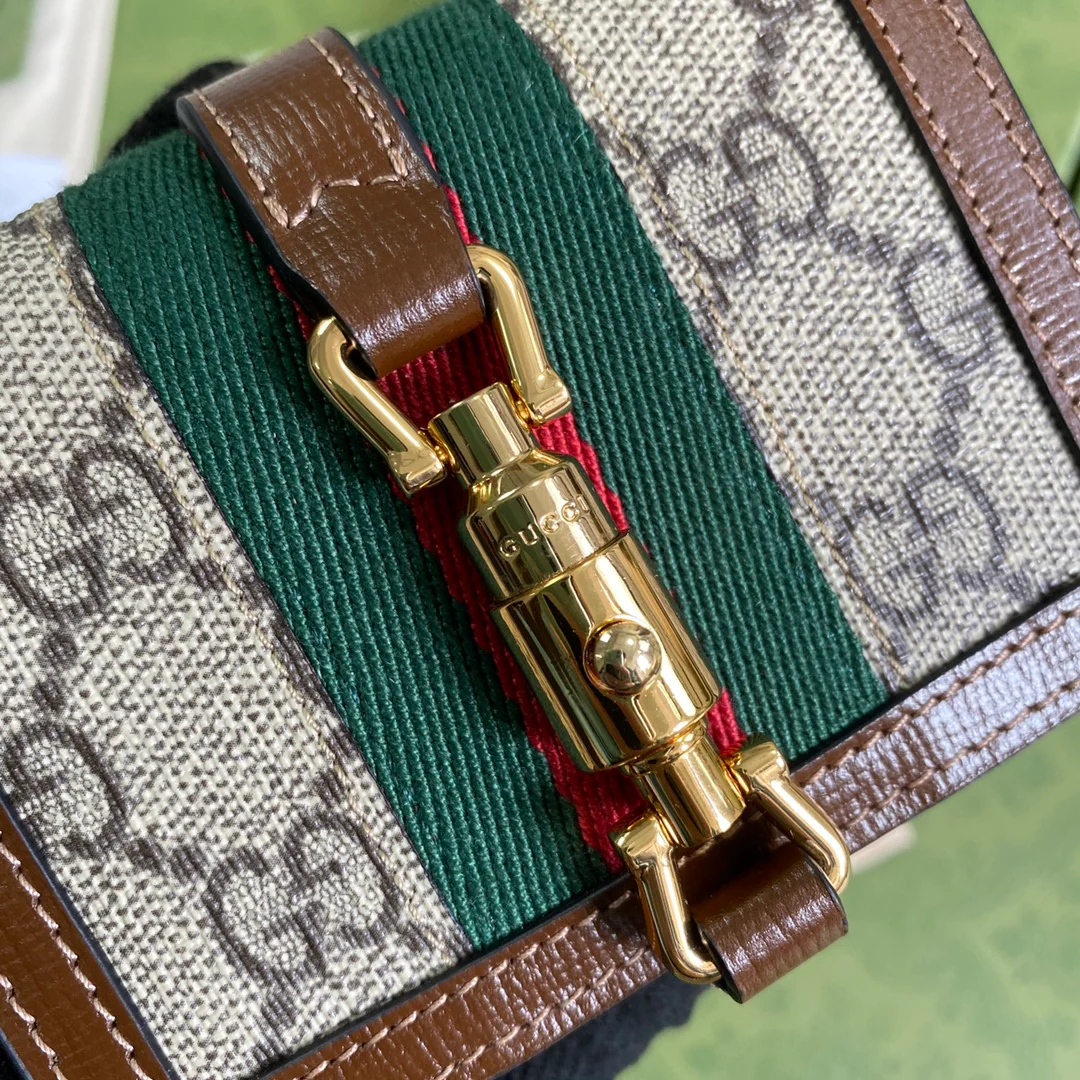 Gucci Jackie1961 系列拉链卡包短夹