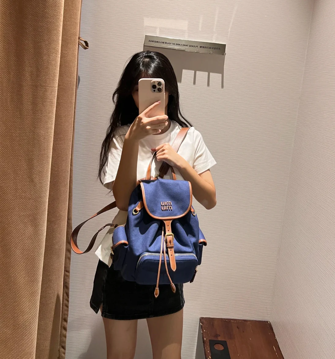 Рюкзак Miu Miu из канваса и кожи — впечатления от ношения