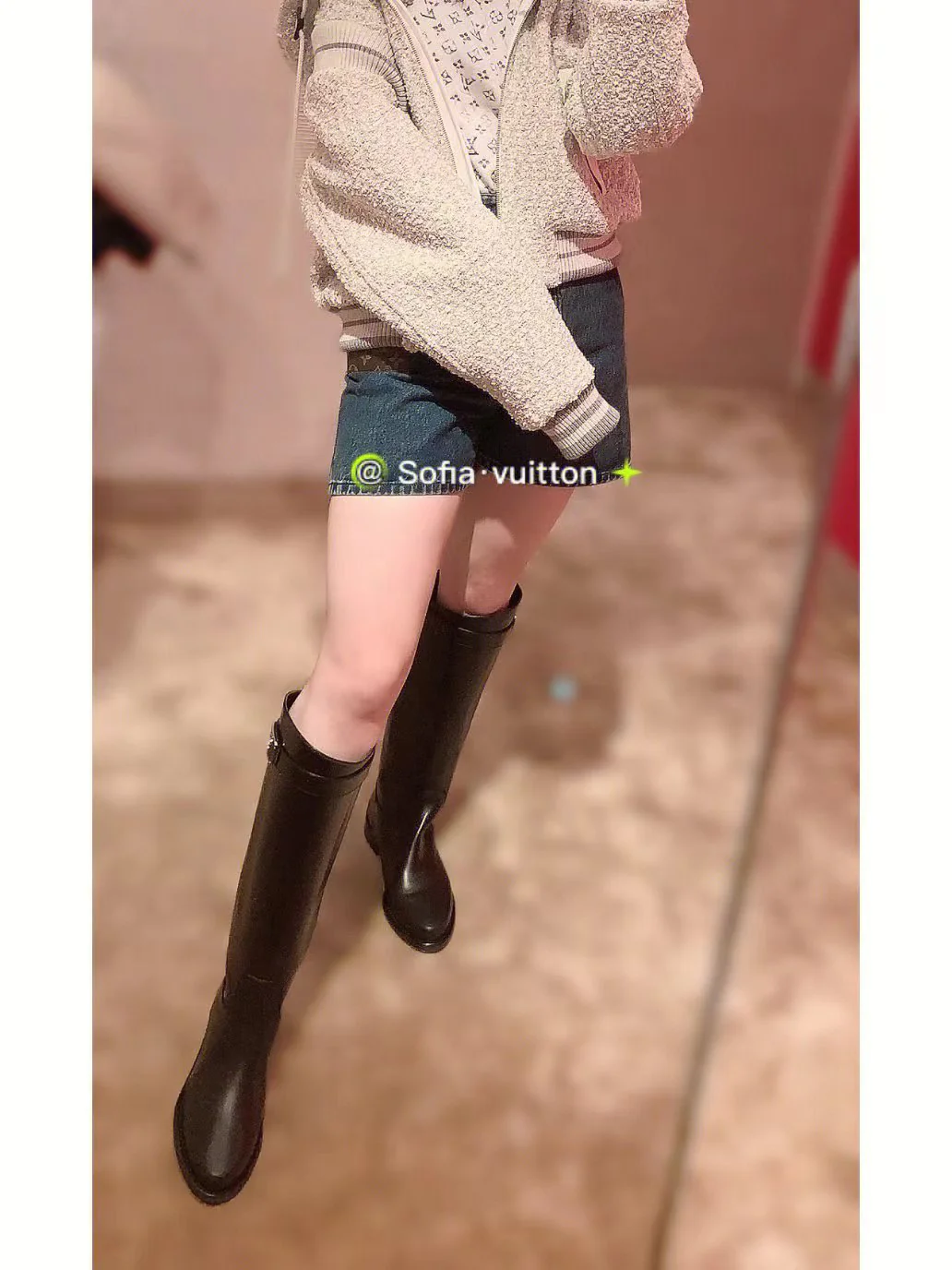 LV-22ss - Сапоги для верховой езды, украшенные металлической пряжкой