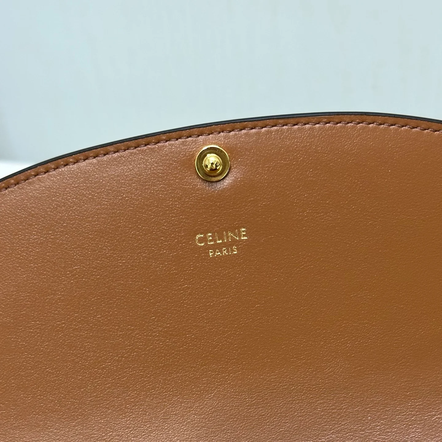 Сумка Celine Duo через плечо - коричневая с монограммой