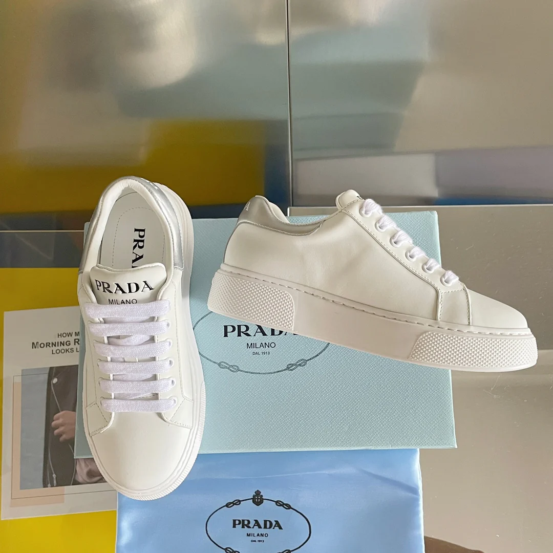 Prada - Новинки ранней весны 2022 года - Повседневные туфли на платформе - 5