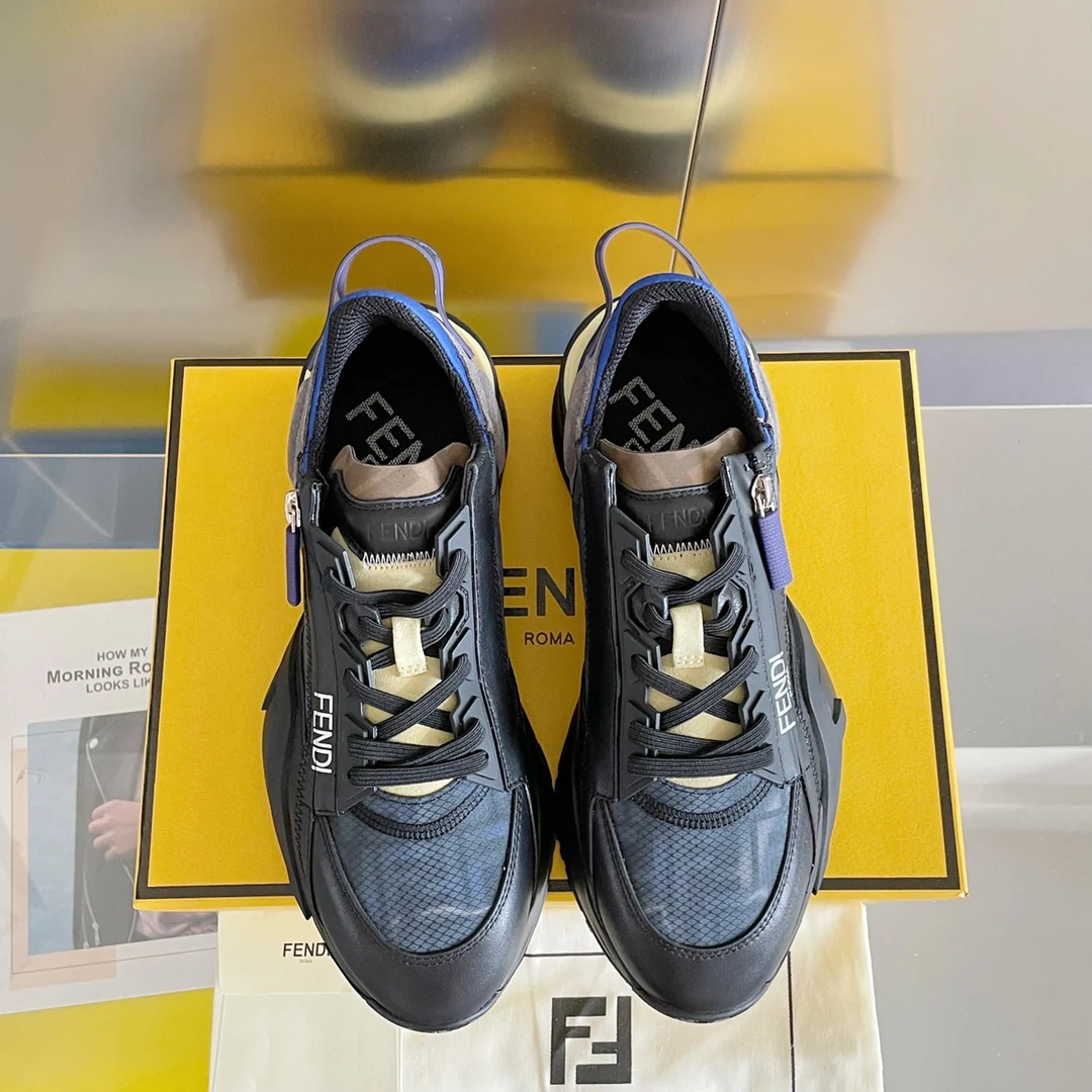 Fendi - Повседневные кроссовки - Серо-голубые