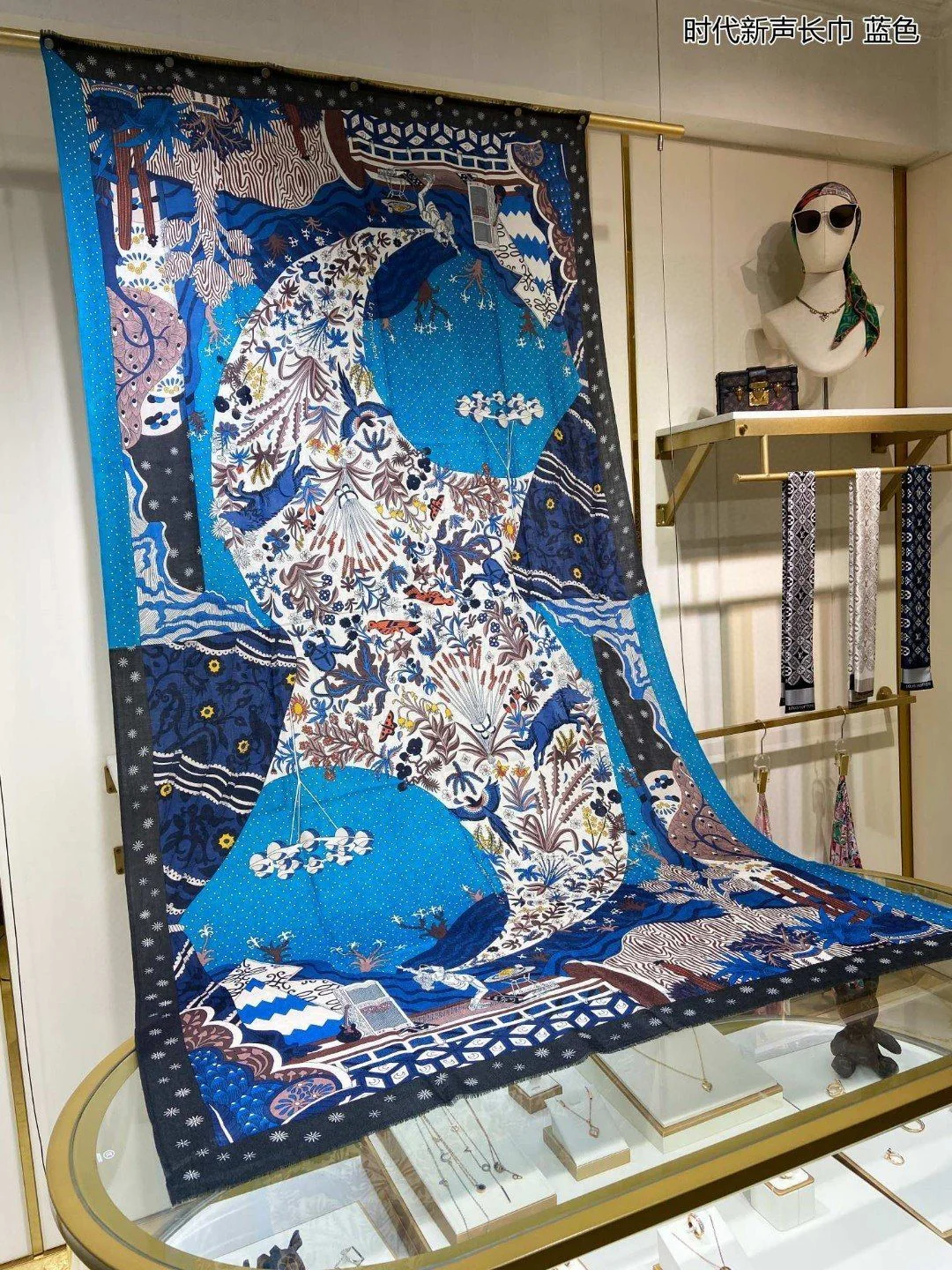 Hermes - Длинный шарф New Era - 110 см - 200 см - 100 см - Кашемир премиум-класса - 1 шт.