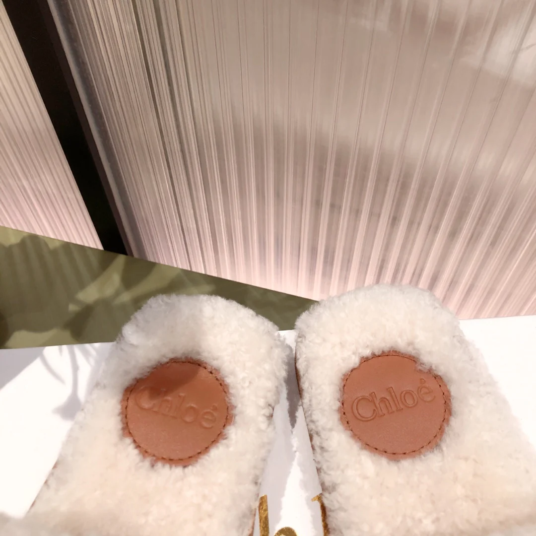 Туфли Chloe - Chloe - из овечьей шерсти - белые