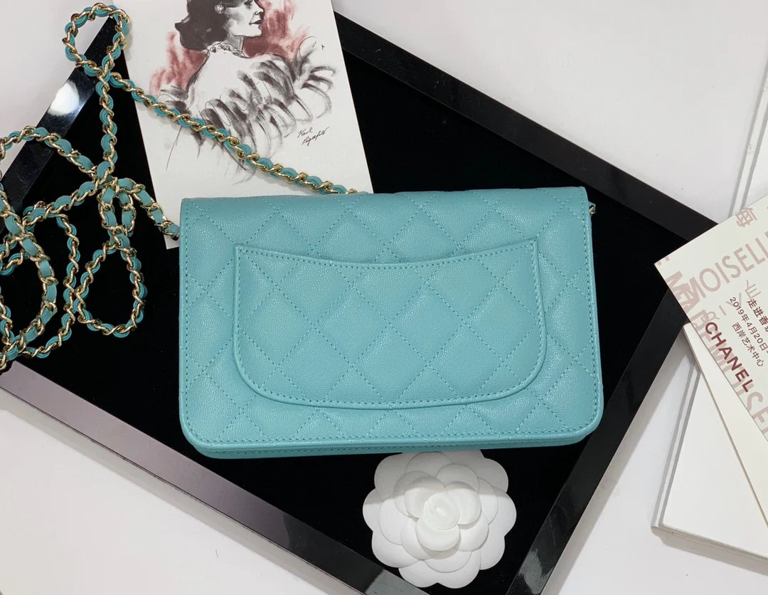 Пряжка Chanel WOC с узором ?Кунжут? из светлого золота - 4 шт.