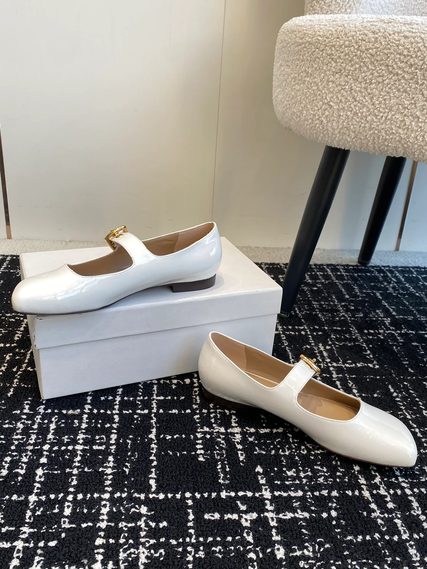 Туфли Мэри Джейн Chloe 2024 - белые