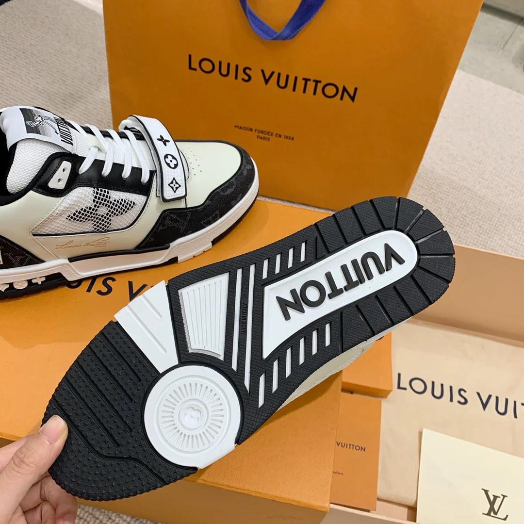 Кроссовки LV Trainer Series - на липучках - унисекс - черные
