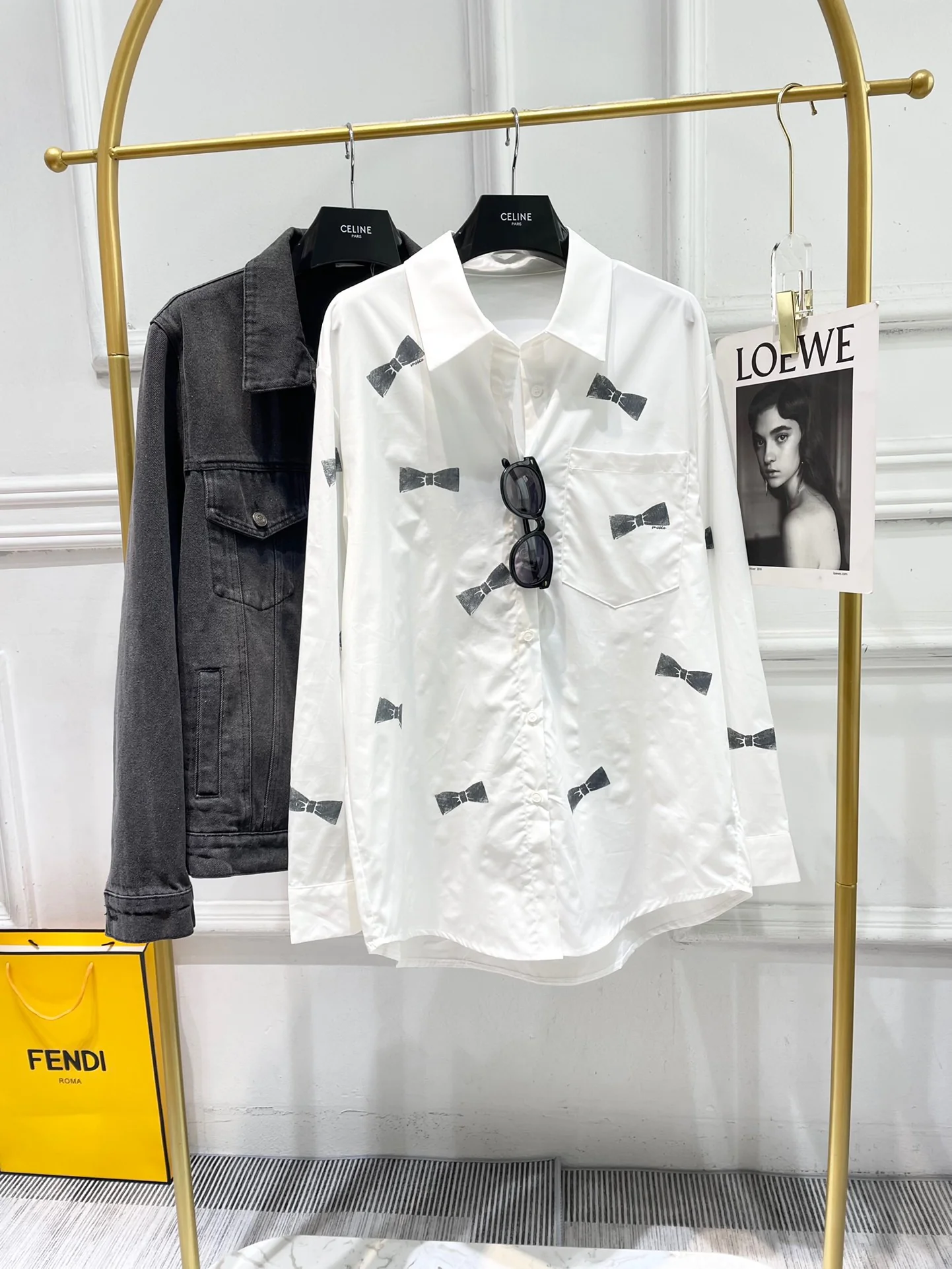 Chanel 2403 - Свободная рубашка с принтом в виде банта