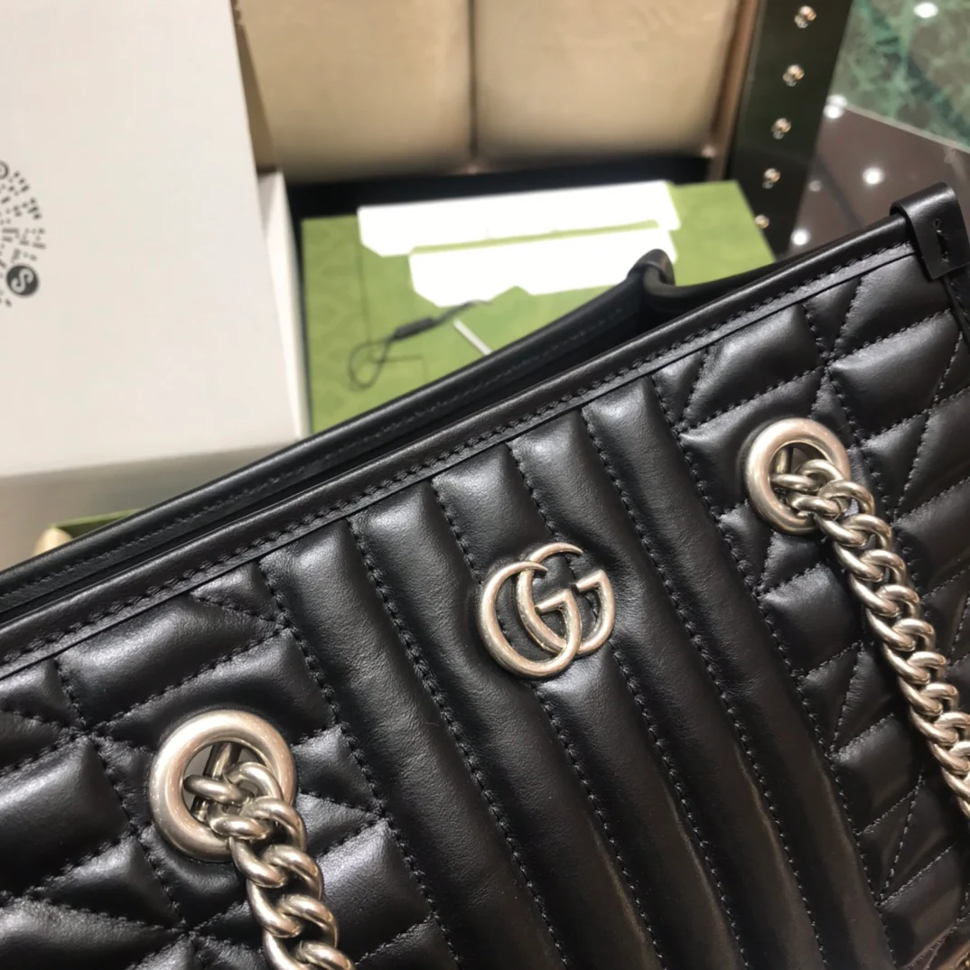 Маленькая сумка-шоппер Gucci Marmont Geometric Series - 3