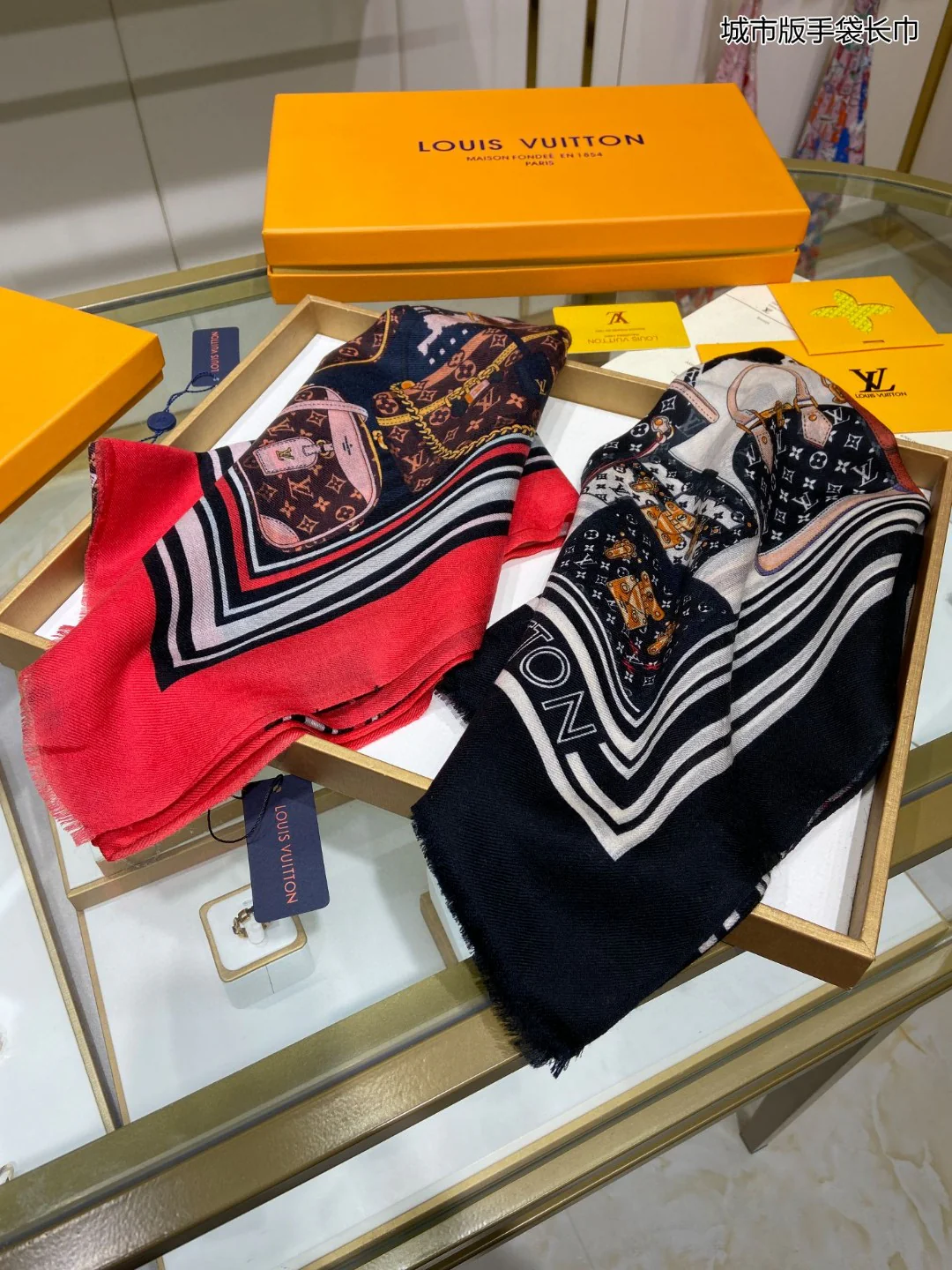 Длинный шарф-сумка Hermes City Edition - 110-200 см - 100% высококачественный кашемир