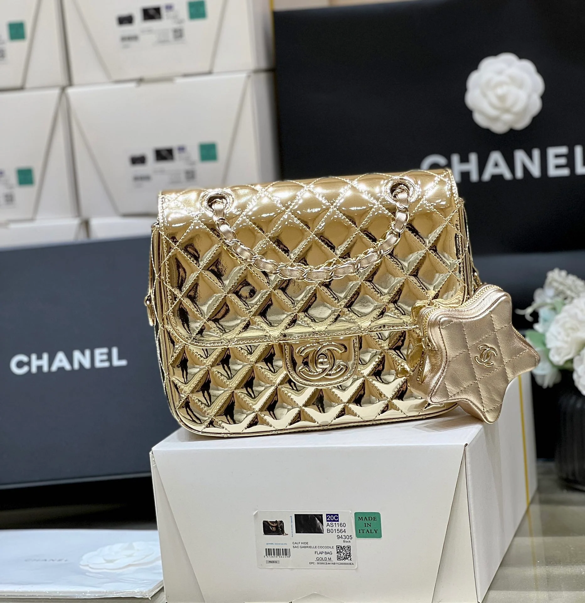 Рюкзак Chanel Early Spring Collection 24c - золотой