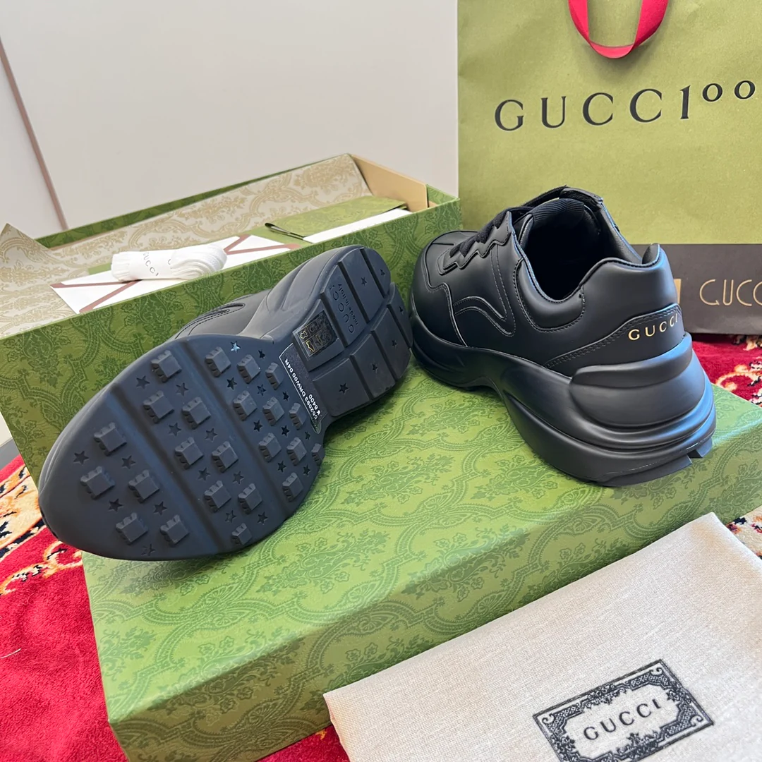 Gucci - Классическая черно-белая коллекция - Массивные туфли - Унисекс - Черный