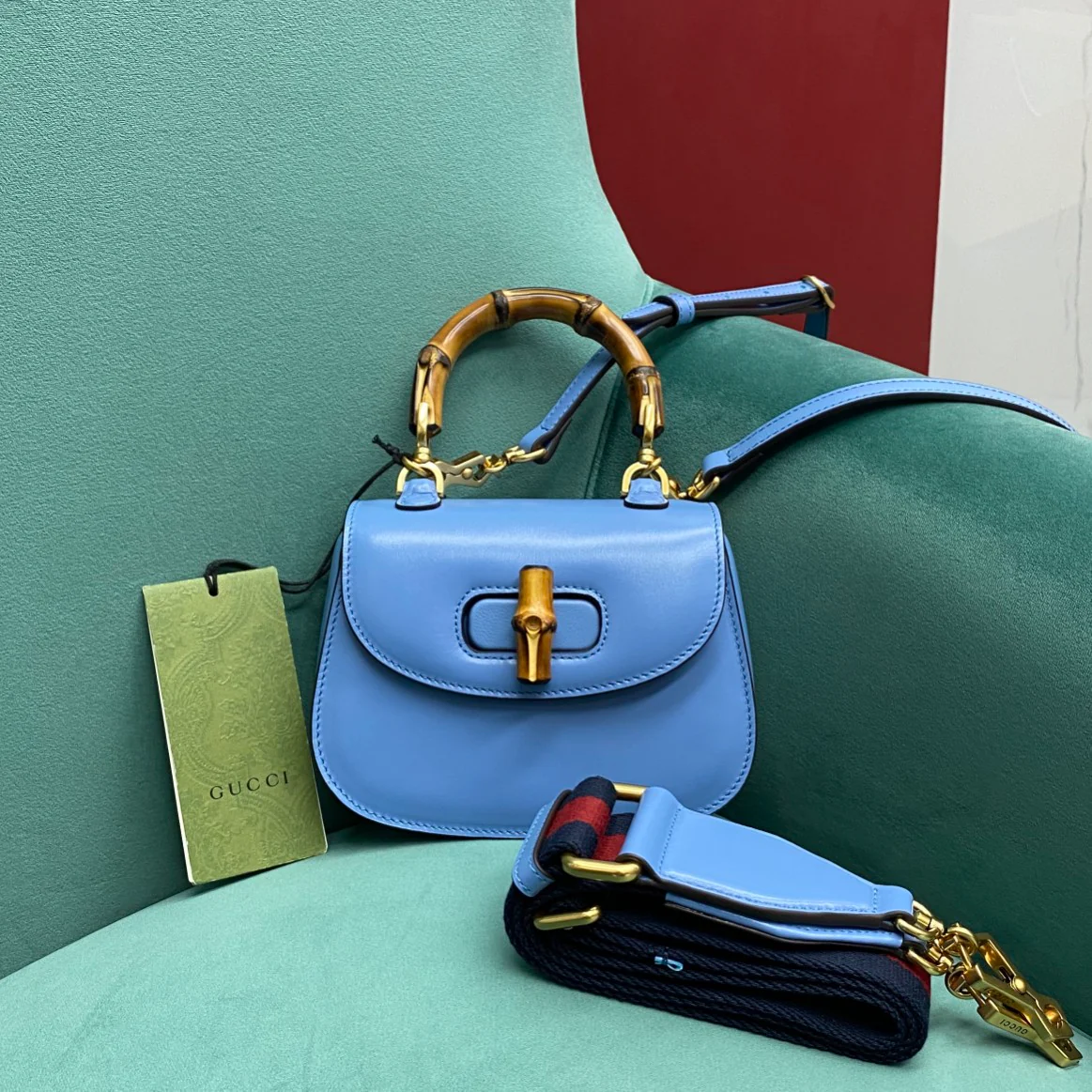 Сумка Gucci Retro Bamboo Bag - Маленькая - 3