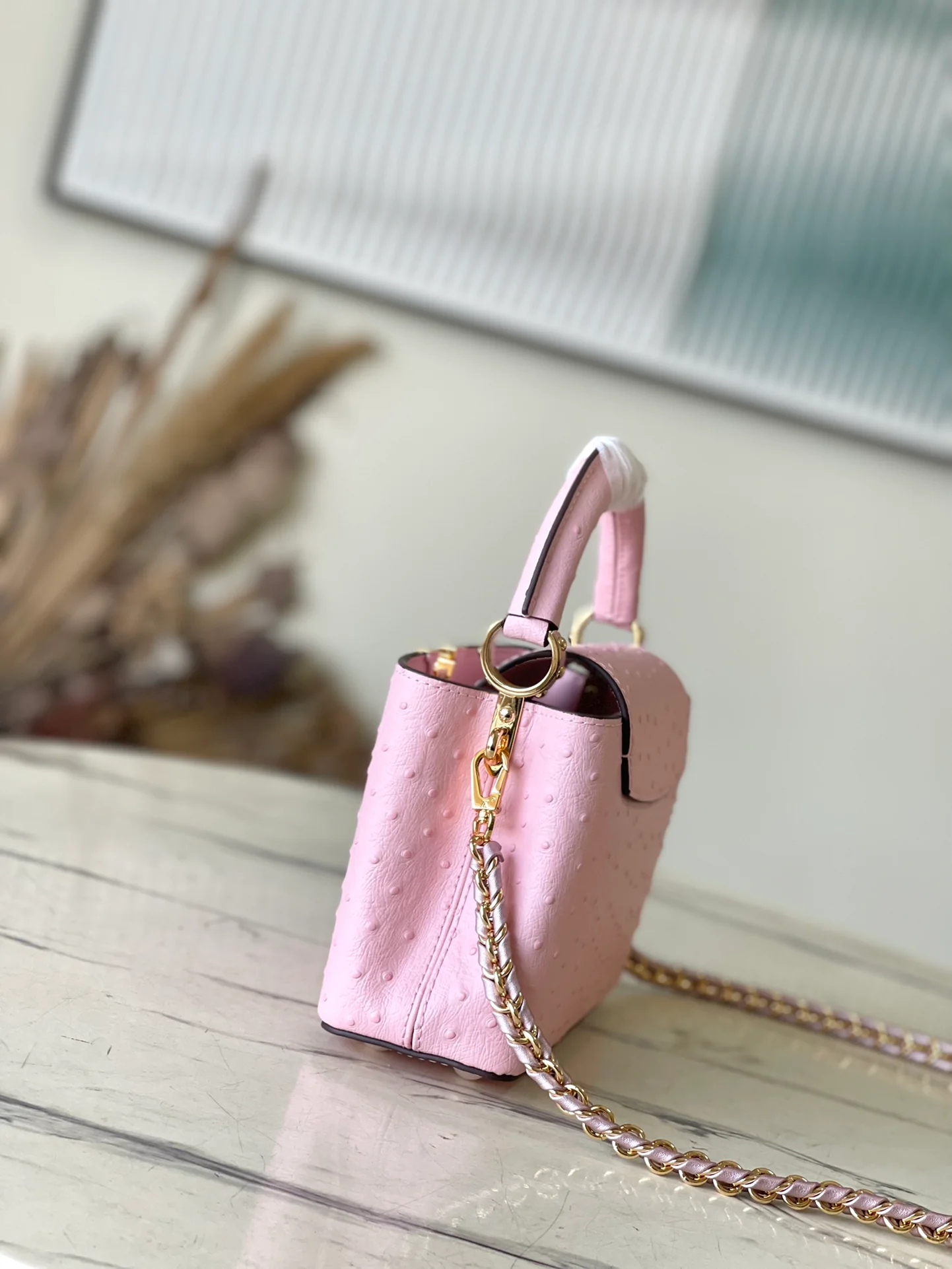 n48865-LV-capucines-yhl-pink мини-принт страуса