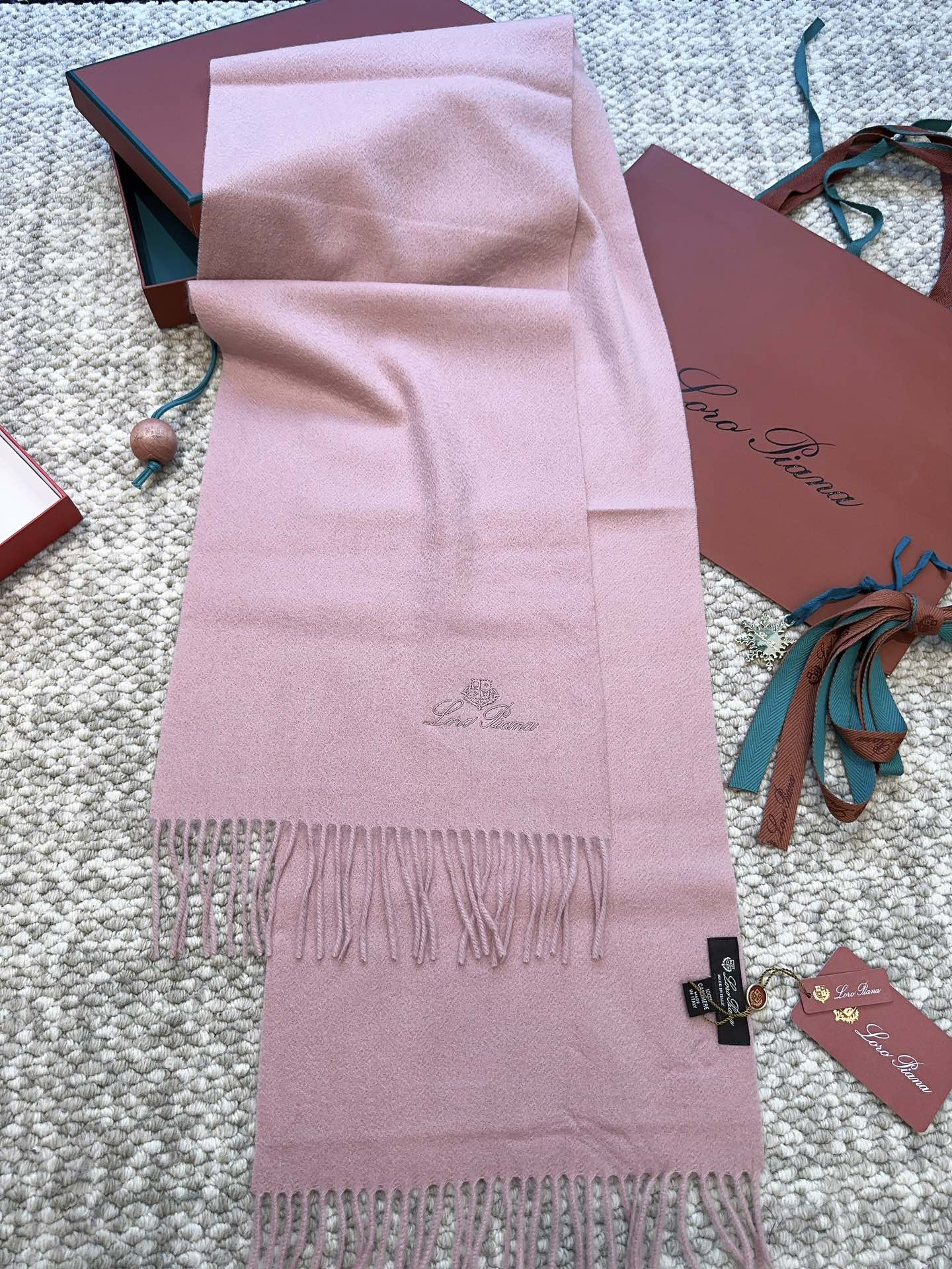 Шарф Loro Piana 2024 - Розовый