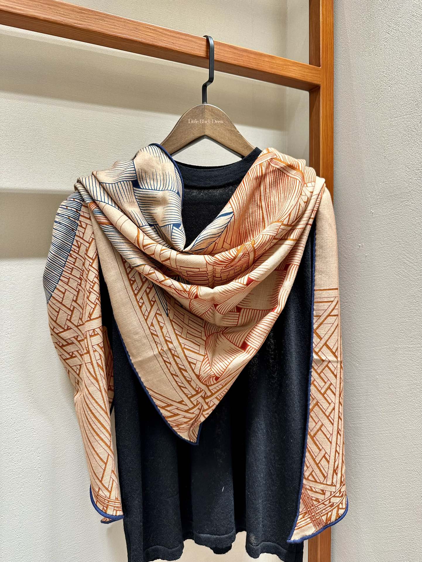 Носовой платок Hermes 2024 с двухзначным кодом - оранжевый